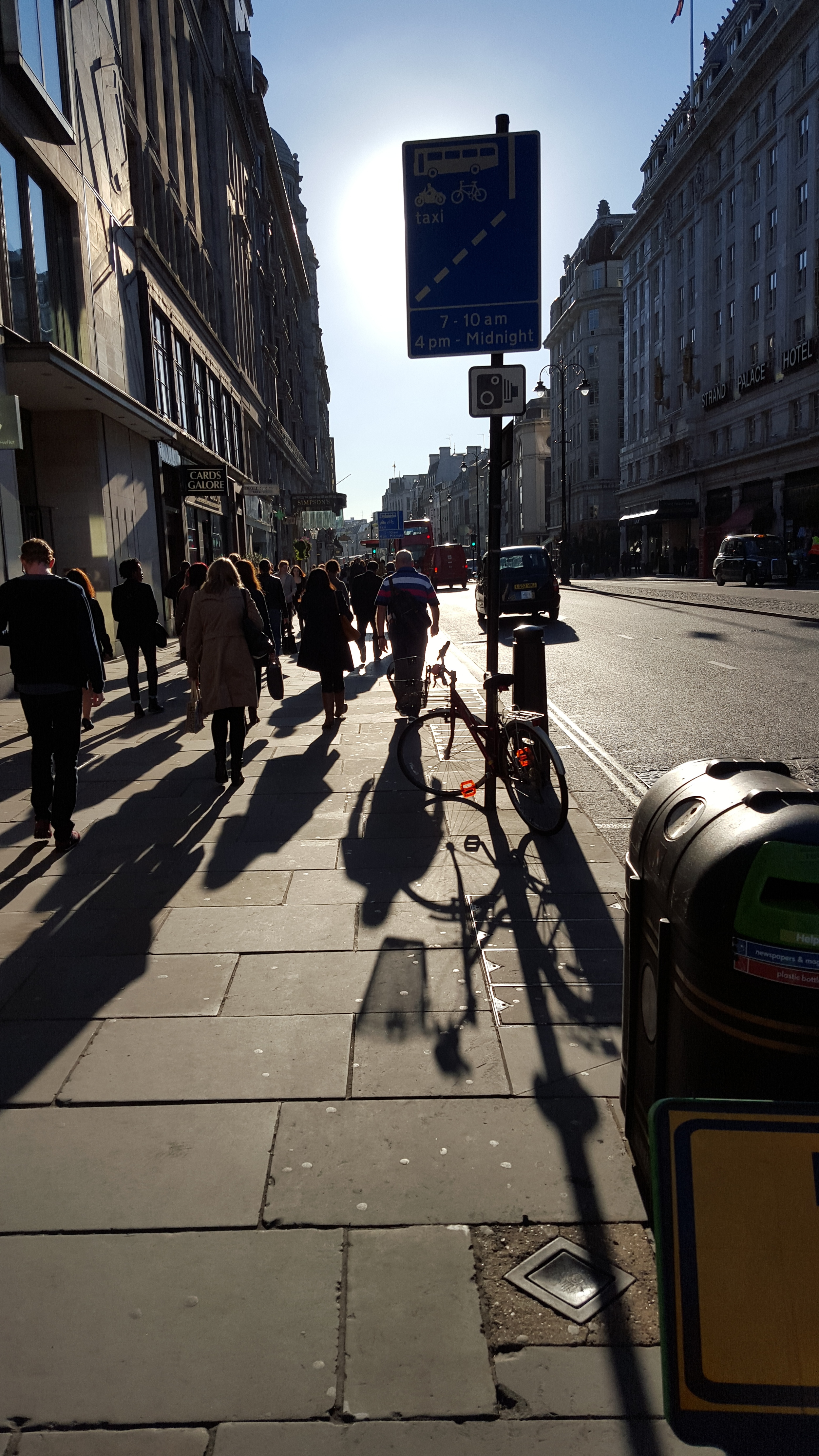 Oxford Street, London - shadows