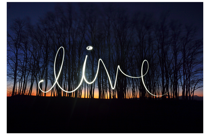  'Live' light painting with Lindsay Martin  Golden Gardens, Seattle  
