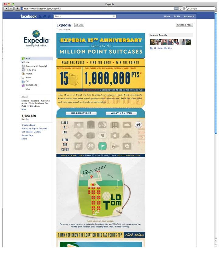 EXPEDIA 15TH ANNIVERSARY FACEBOOK APP