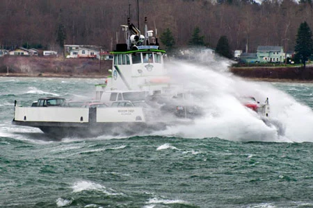 Sea Bathing in a Windstorm