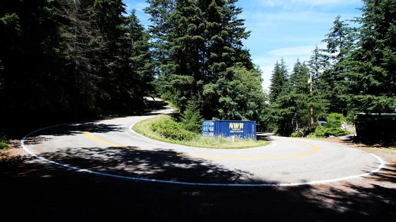 Switchbacks on Island Drive