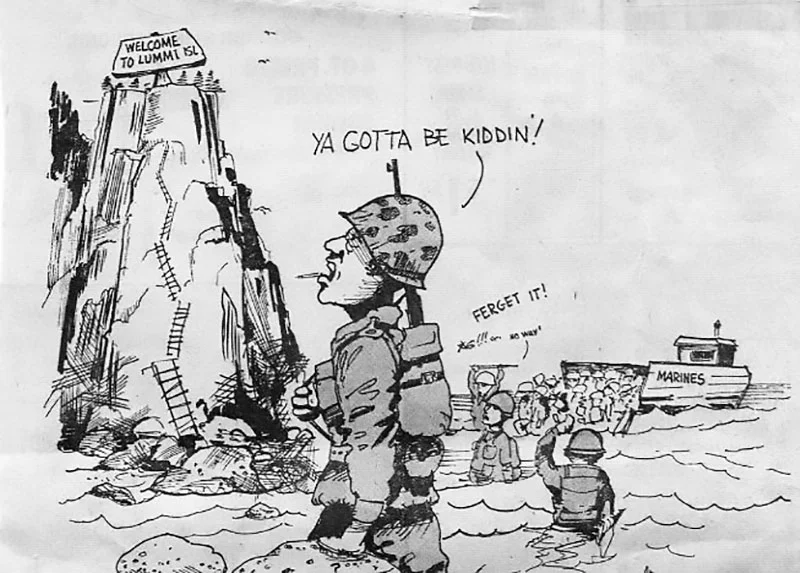 Cartoon in the Sunday Herald July 11, 1976