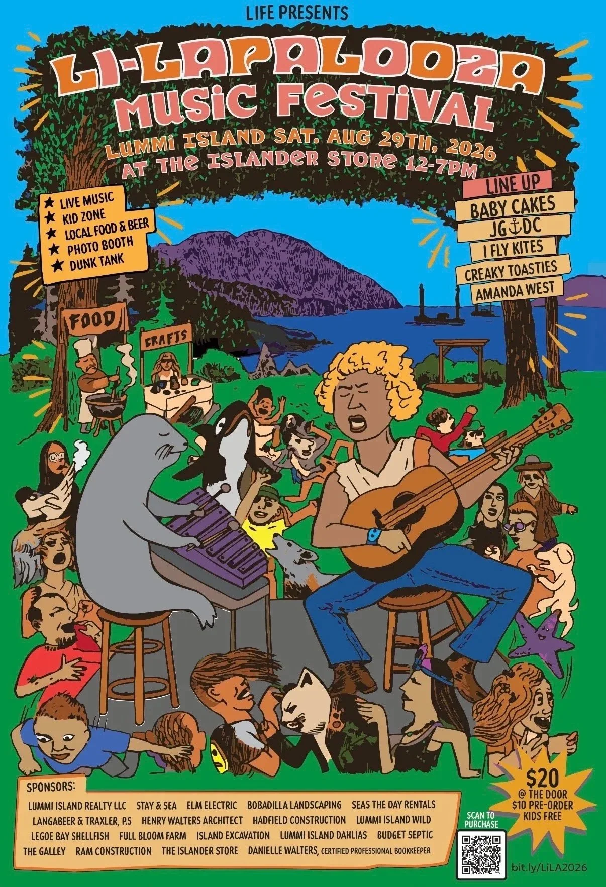 LI-lapalooza music festival poster