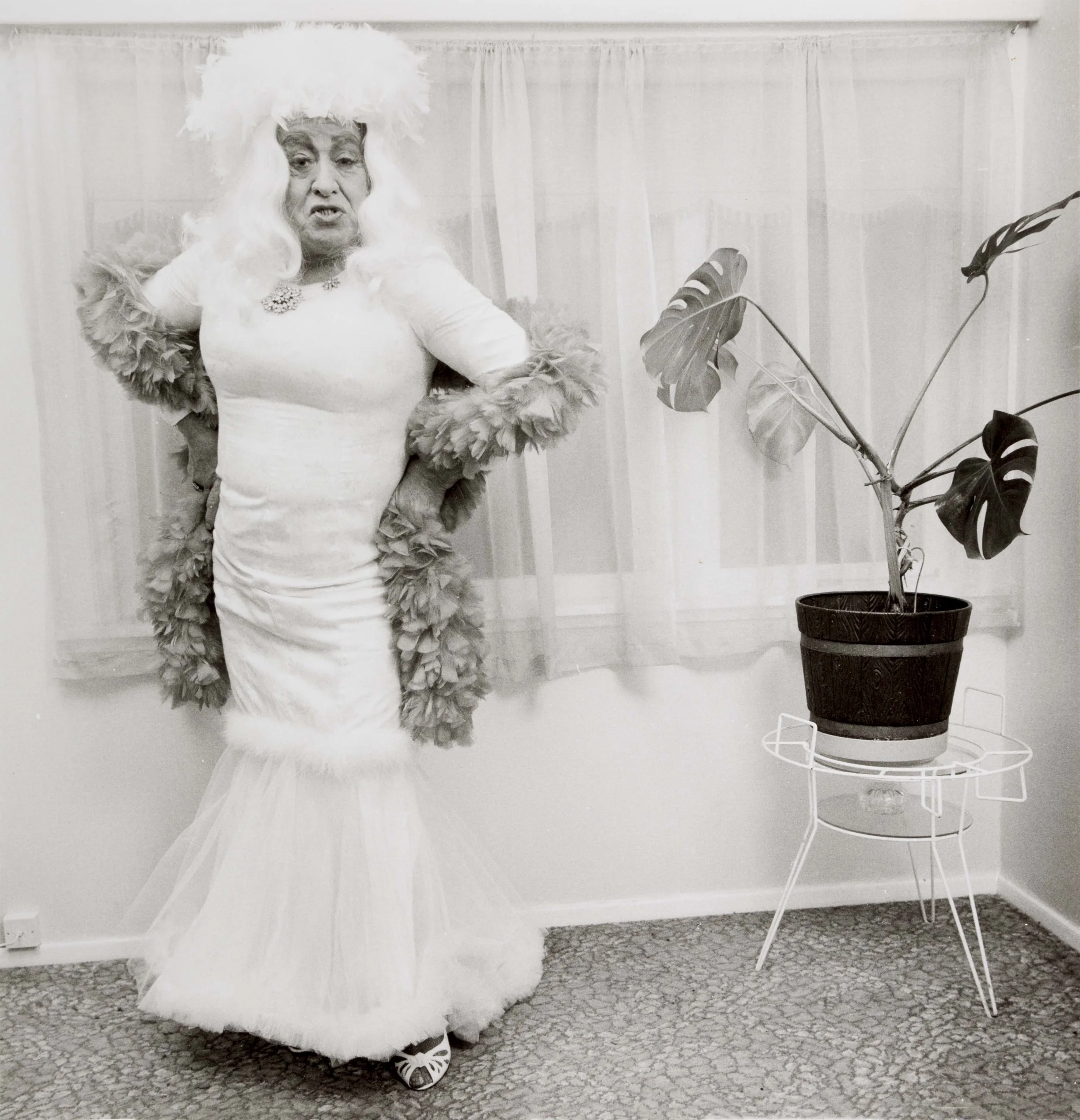 Danny Boone, Mae West impersonator. Wellington 1986.