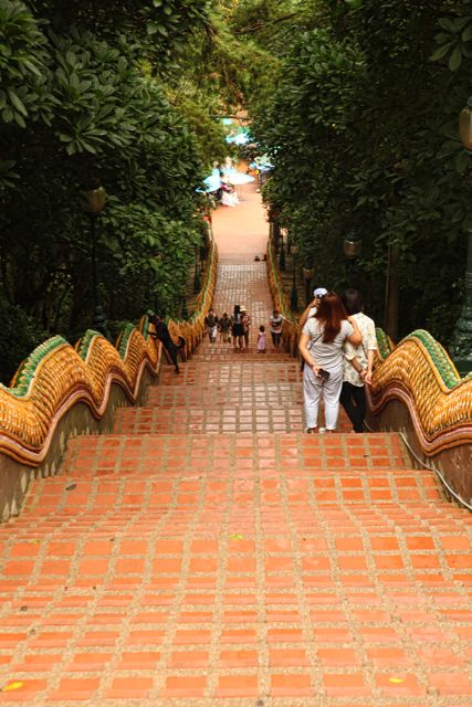 Stairs down at Doi Sutep Temple Chiang Mai.jpg