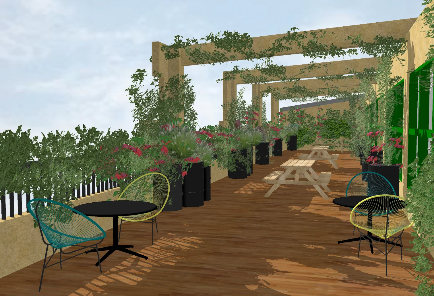 Vice Dumbo offices - exterior terrace