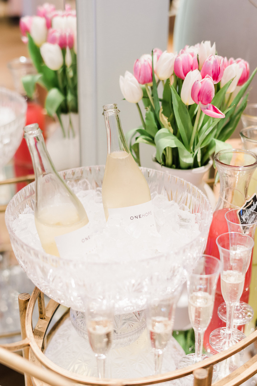 Photography: Giadore Photo | Venue: Kendra Scott Chicago | Catering: Blue Plate Chicago | Hair & Makeup: Kate Johnson Artistry | Floral: Atmospheres Event Group | Stationary: Design That Flies | Gowns: Jenny Yoo NYC | Suits: J Toor