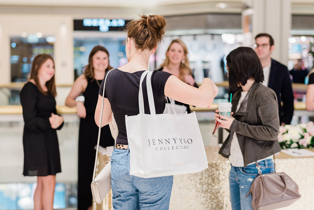 Photography: Giadore Photo | Venue: Kendra Scott Chicago | Catering: Blue Plate Chicago | Hair & Makeup: Kate Johnson Artistry | Floral: Atmospheres Event Group | Stationary: Design That Flies | Gowns: Jenny Yoo NYC | Suits: J Toor