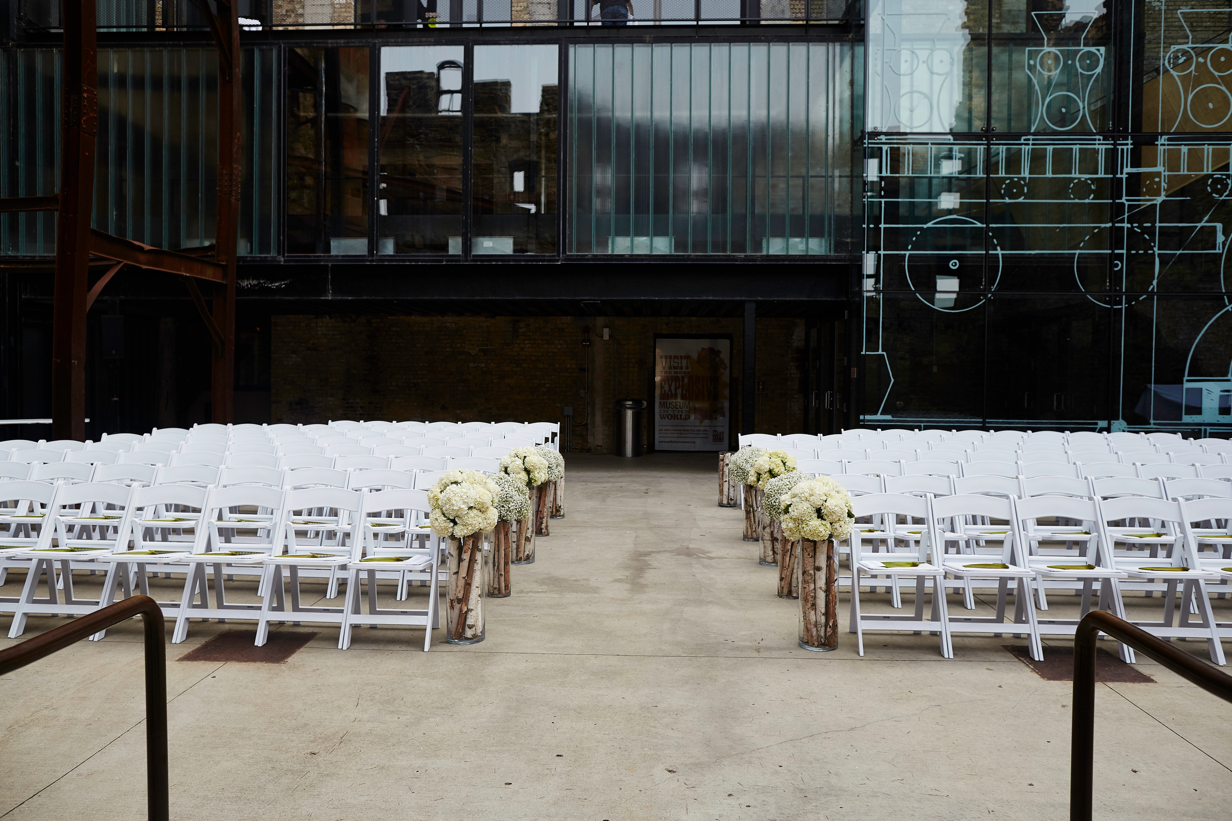 Photographer: Matt Blum Photography |Venue: Mill City Museum | Catering: D'Amico | Florist: Wisteria Design | Rentals + Decor: Linen Effects | Videographer: JWalter Anderson (part of Adiago Entertainment) | DJ: Adagio Entertainment |Photobooth: The Traveling Photobooth | Stationary: Minted | Hair + Make-Up: Naomy Carter (Lisa's hair was done at Hair Police ) 