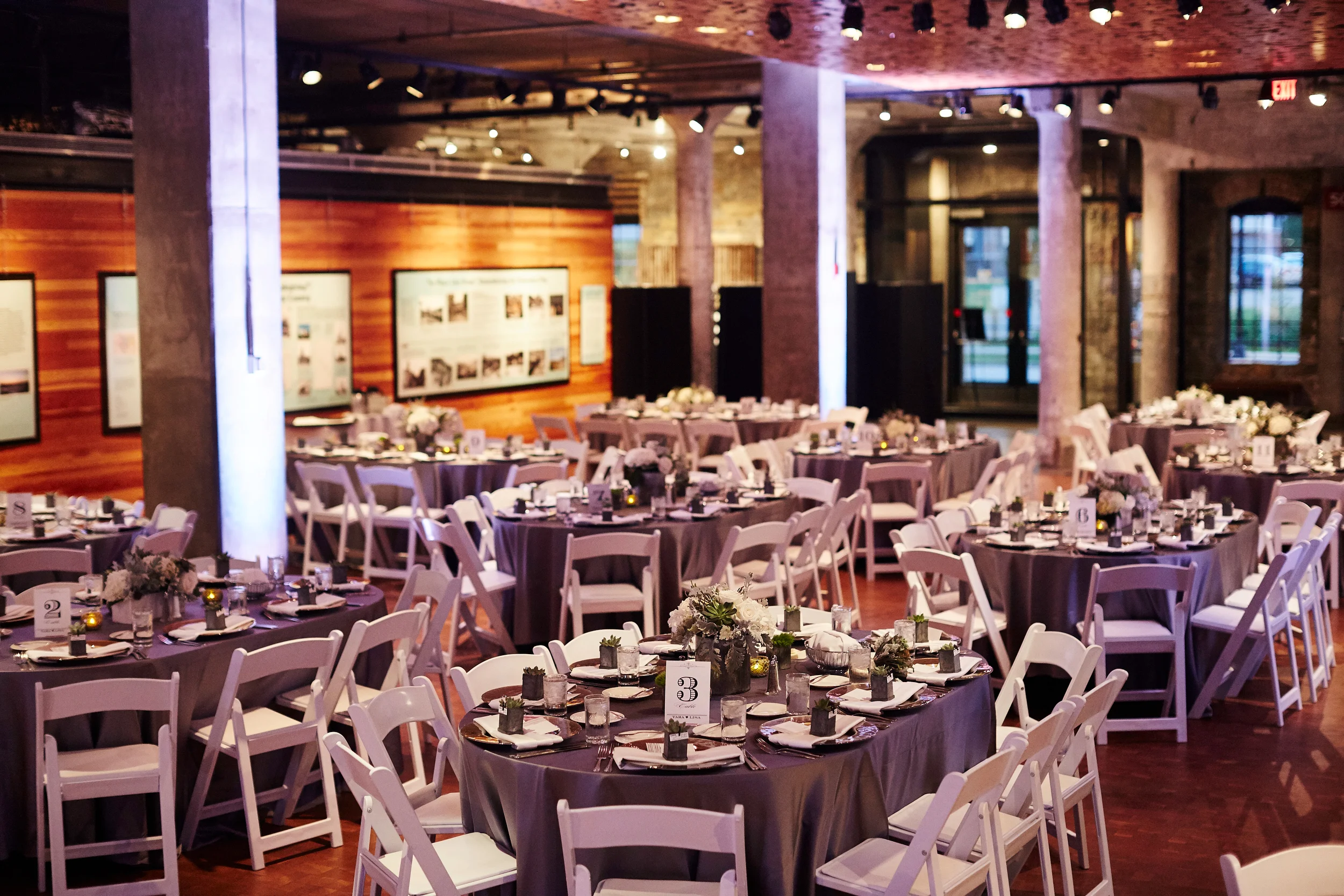 Photographer: Matt Blum Photography |Venue: Mill City Museum | Catering: D'Amico | Florist: Wisteria Design | Rentals + Decor: Linen Effects | Videographer: JWalter Anderson (part of Adiago Entertainment) | DJ: Adagio Entertainment |Photobooth: The Traveling Photobooth | Stationary: Minted | Hair + Make-Up: Naomy Carter (Lisa's hair was done at Hair Police ) 