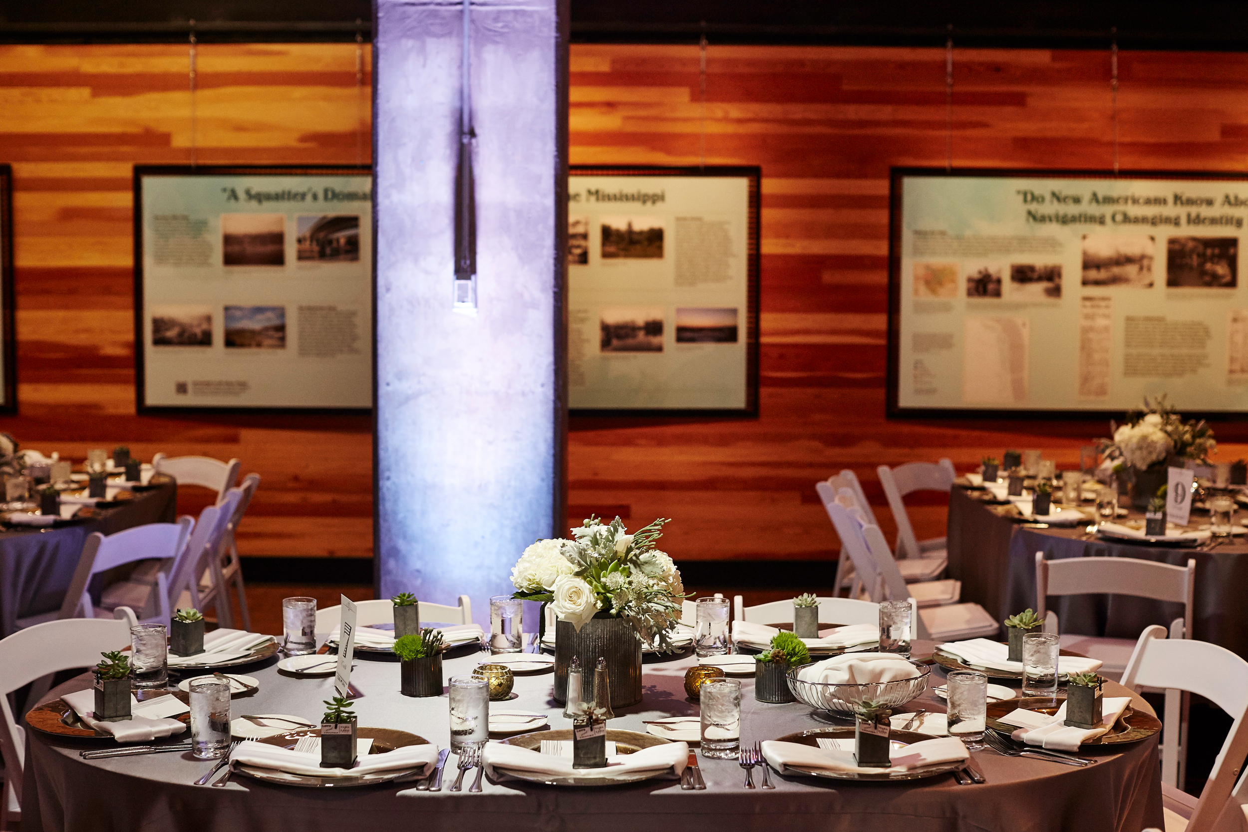 Photographer: Matt Blum Photography |Venue: Mill City Museum | Catering: D'Amico | Florist: Wisteria Design | Rentals + Decor: Linen Effects | Videographer: JWalter Anderson (part of Adiago Entertainment) | DJ: Adagio Entertainment |Photobooth: The Traveling Photobooth | Stationary: Minted | Hair + Make-Up: Naomy Carter (Lisa's hair was done at Hair Police ) 