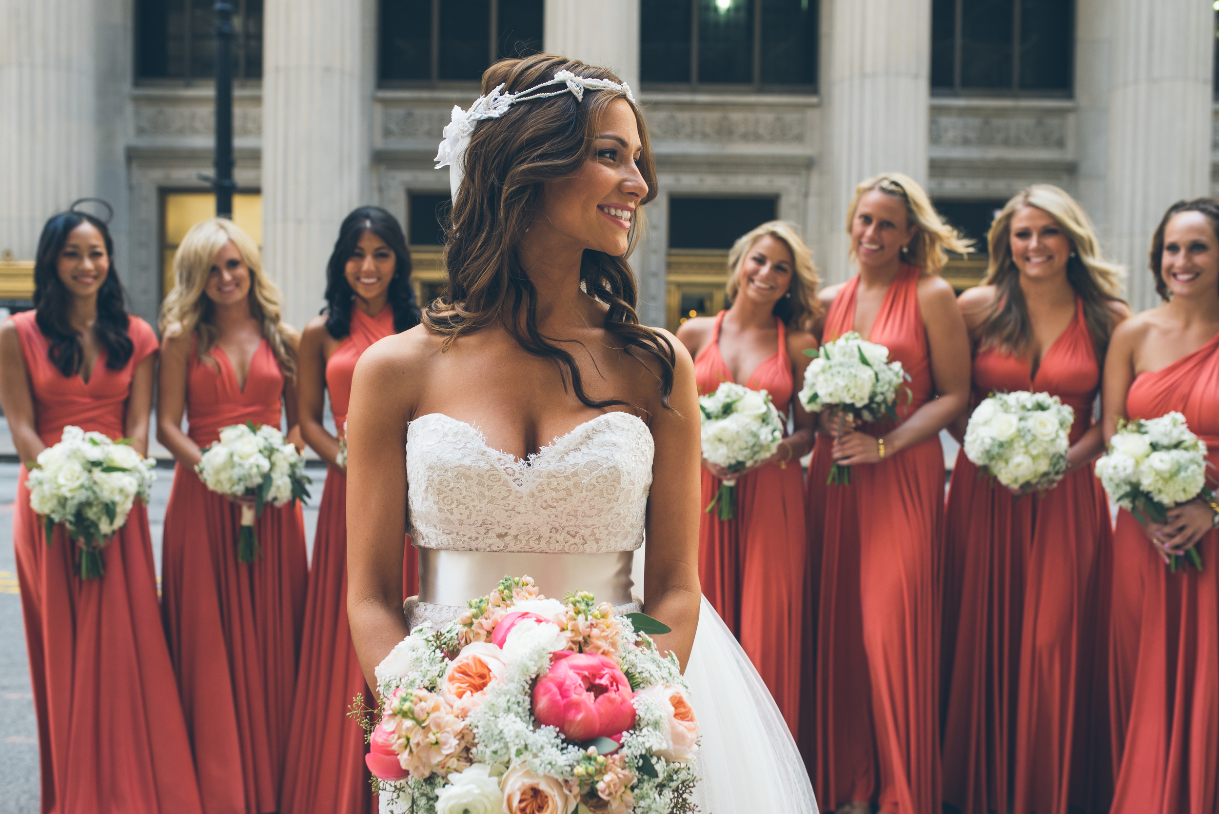Venue: Loft on Lake | Photography: Thara Photo | Planning: Elisa , The Simply Elegant Group | Draping: Art of Imagination | Floral: Gratitude Heart Garden | Catering: FireFly | Cake: West Town Bakery | Bar: Binny's | Reception: Toast & Jam Transportation: Windy City Limo