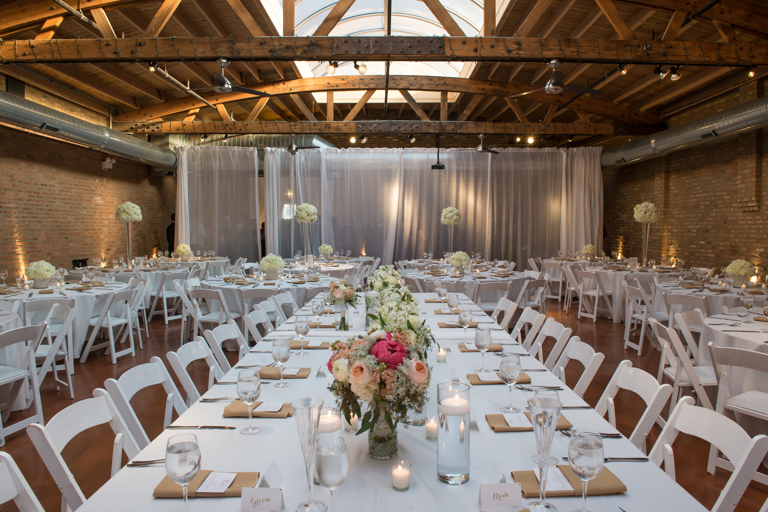 Venue: Loft on Lake | Photography: Thara Photo | Planning: Elisa , The Simply Elegant Group | Draping: Art of Imagination | Floral: Gratitude Heart Garden | Catering: FireFly | Cake: West Town Bakery | Bar: Binny's | Reception: Toast & Jam Transportation: Windy City Limo