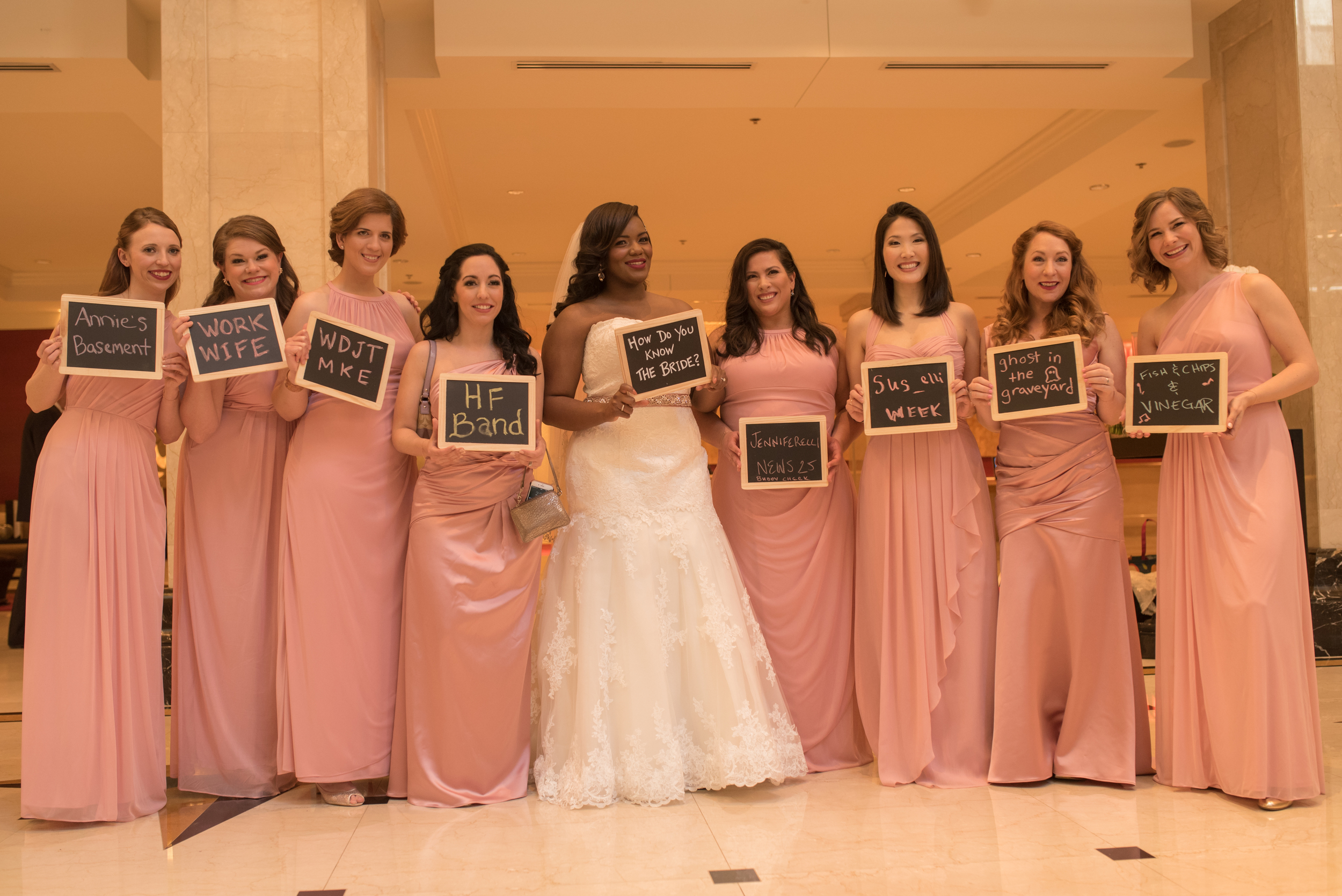 Wedding Venue: Pazzos at 311 | Getting Ready Venue: JW Marriott | Coordination: Lindsay , The Simply Elegant Group | Photography: Tim Hara Photography | Video: Danny Chamberlain | Hair: Mar-Keta Barnes (bride) & Kate Johnson (bridesmaid) | Makeup: Kate Johnson (bridesmaids)| Decor/Floral: Atmosphere Events Group | Cake: More Cupcakes | Ceremony Music: Standing Ovation String Quartet | Reception Entertainment: Style Matters | Photobooth: Traveling Photobooth | Transportation: Limotainment