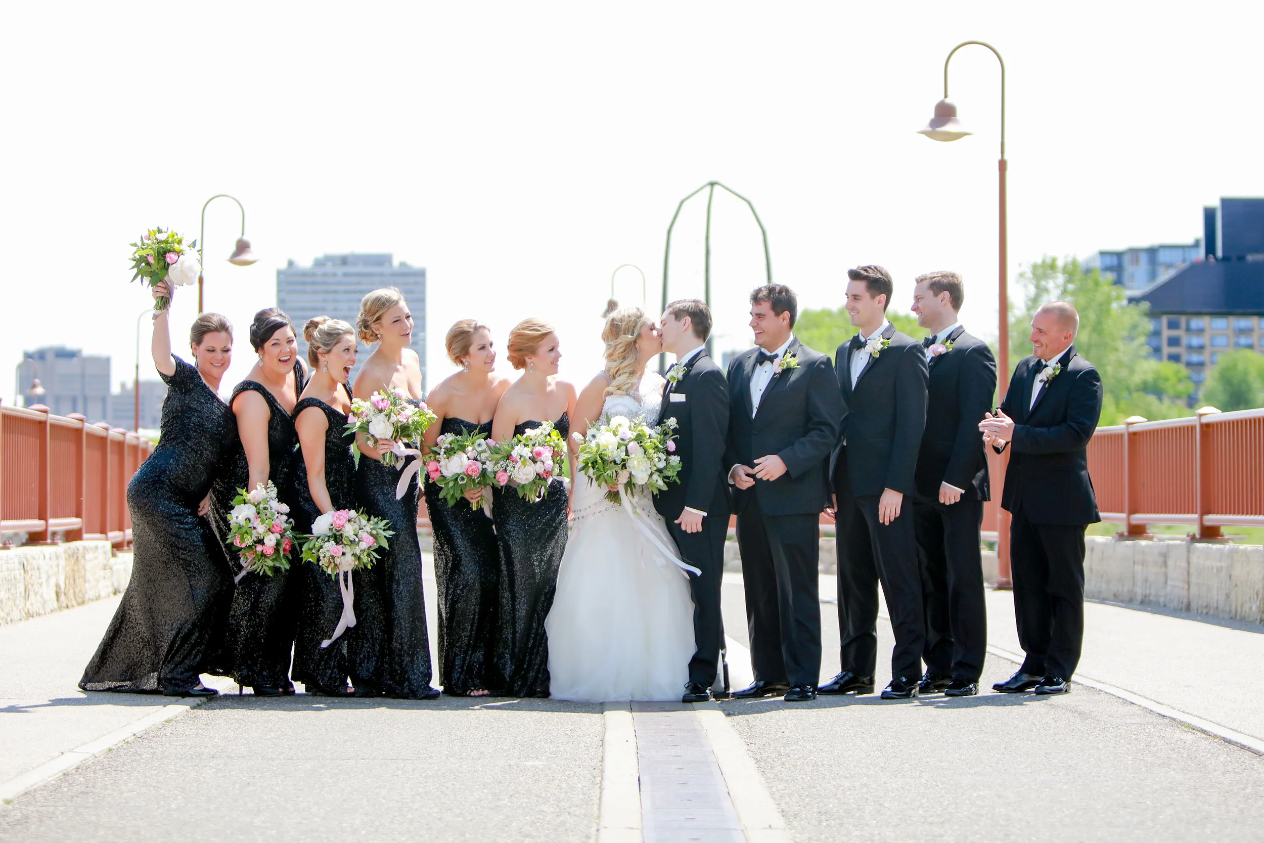 Planner: Nadia | Photographer: Justin Graddy | Dress: Bridal Accents Couture (Watters Gown) Ceremony: Chapel of Saint Thomas Aquinas (UST) | Reception: Aria | Caterer: Deco Catering | Florist: Studio Fleurette | Rentals + Decor: Linen Effects | Cake: Nadia Cakes | Calligrapher: Rosann K | Officiant: Fr. James Stiles / St. Odilia Catholic Church | DJ: Instant Request / Anthony DuBose | Hair + Makeup: Julie Swenson / Primped | Transportation: Total Limo
