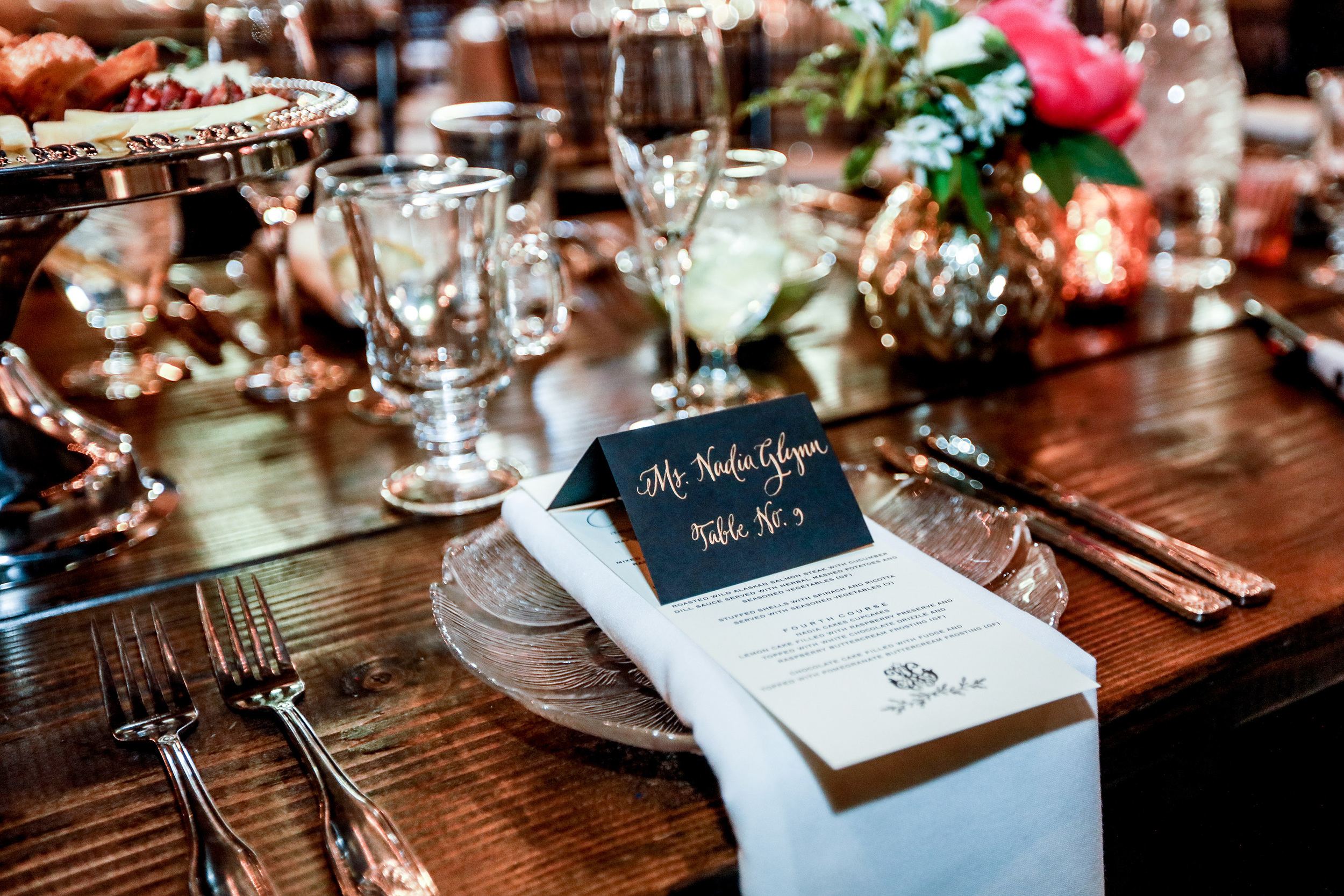 Planner: Nadia | Photographer: Justin Graddy | Dress: Bridal Accents Couture (Watters Gown) Ceremony: Chapel of Saint Thomas Aquinas (UST) | Reception: Aria | Caterer: Deco Catering | Florist: Studio Fleurette | Rentals + Decor: Linen Effects | Cake: Nadia Cakes | Calligrapher: Rosann K | Officiant: Fr. James Stiles / St. Odilia Catholic Church | DJ: Instant Request / Anthony DuBose | Hair + Makeup: Julie Swenson / Primped | Transportation: Total Limo