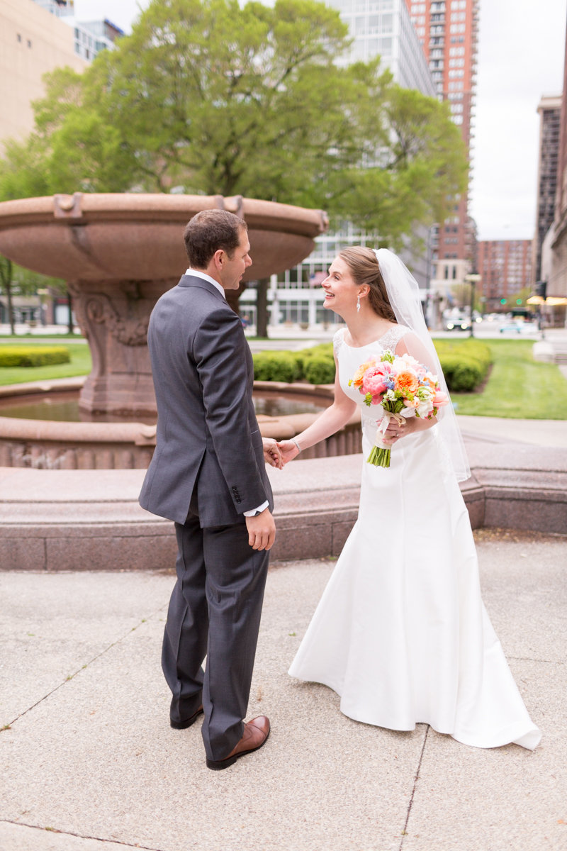 Vendors: Planner: Ashley C. – Simply Elegant Group | Photography: Wakefield Photo | Hair/Makeup: Bev Esquivel – with Kate Johnson Artistry | Venue: Lacuna Artist Lofts | Florist: Victoria Claus – AEG Productions | Caterer: LM Catering | Cake: Sweet Mandy B’s | DJ: Style Matters | Lighting: SC Lighting Design | Photobooth: Traveling Photo Booth | Transportation: Second City Trolley