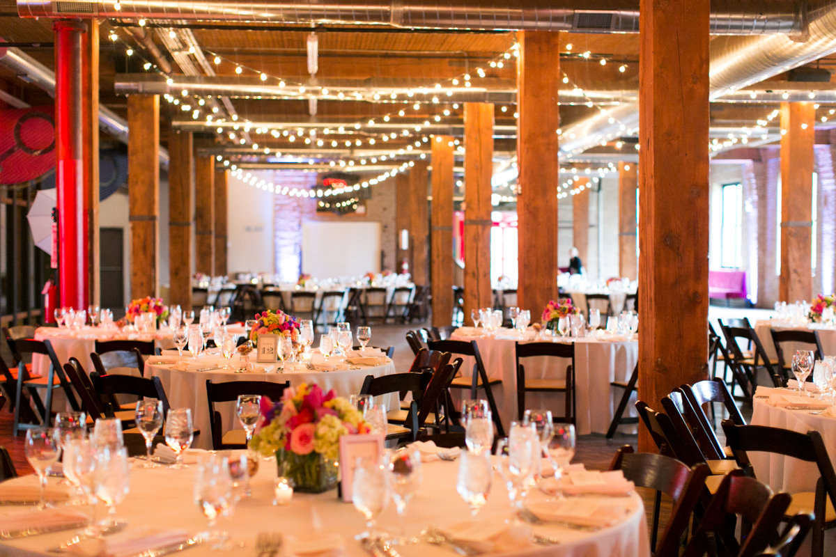 Vendors: Planner: Ashley C. – Simply Elegant Group | Photography: Wakefield Photo | Hair/Makeup: Bev Esquivel – with Kate Johnson Artistry | Venue: Lacuna Artist Lofts | Florist: Victoria Claus – AEG Productions | Caterer: LM Catering | Cake: Sweet Mandy B’s | Ceremony Music: Alex Sokol / Common Knowledge| DJ: Style Matters | Lighting: SC Lighting Design | Photobooth: Traveling Photo Booth | Transportation: Second City Trolley