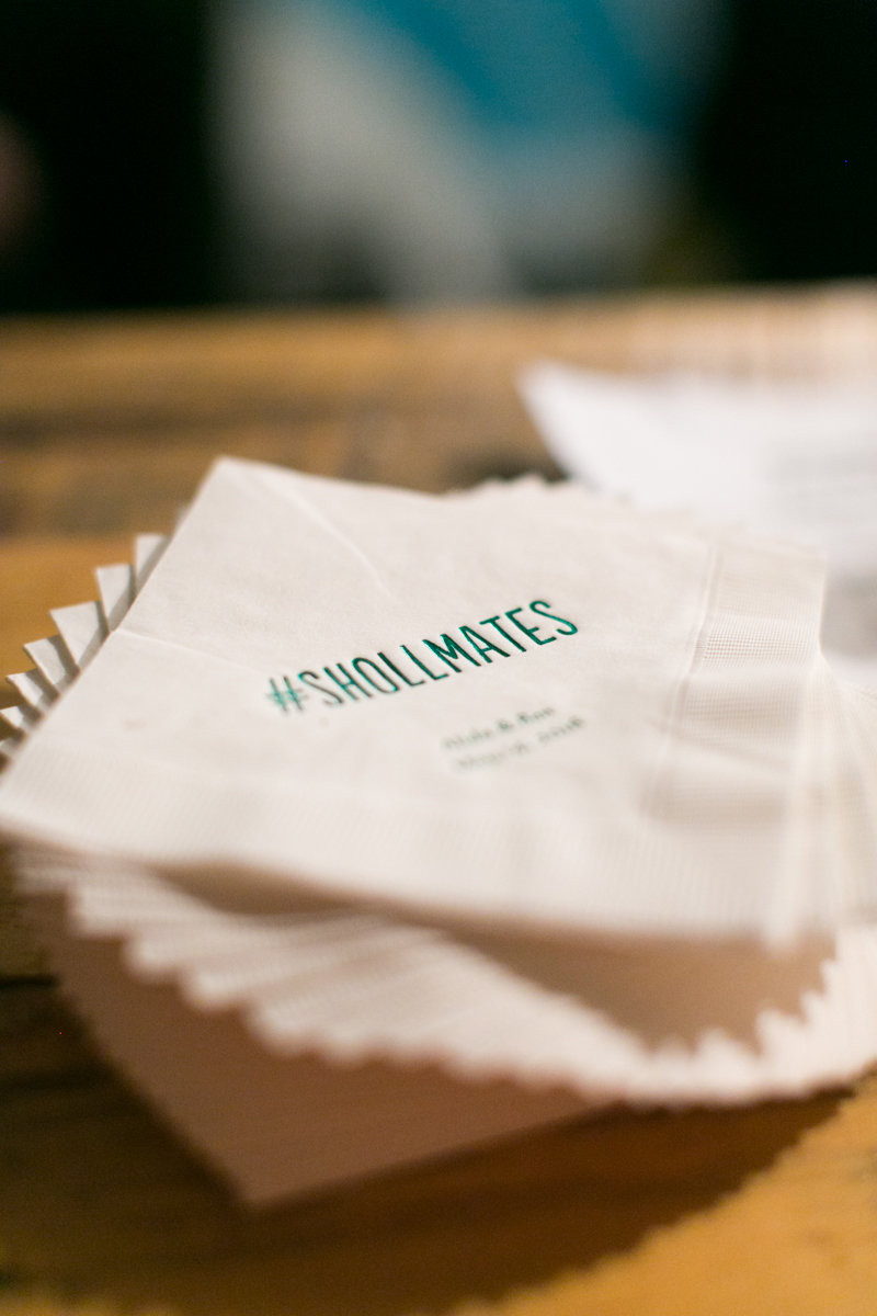 Vendors: Planner: Ashley C. – Simply Elegant Group | Photography: Wakefield Photo | Hair/Makeup: Bev Esquivel – with Kate Johnson Artistry | Venue: Lacuna Artist Lofts | Florist: Victoria Claus – AEG Productions | Caterer: LM Catering | Cake: Sweet Mandy B’s | Ceremony Music: Alex Sokol / Common Knowledge| DJ: Style Matters | Lighting: SC Lighting Design | Photobooth: Traveling Photo Booth | Transportation: Second City Trolley