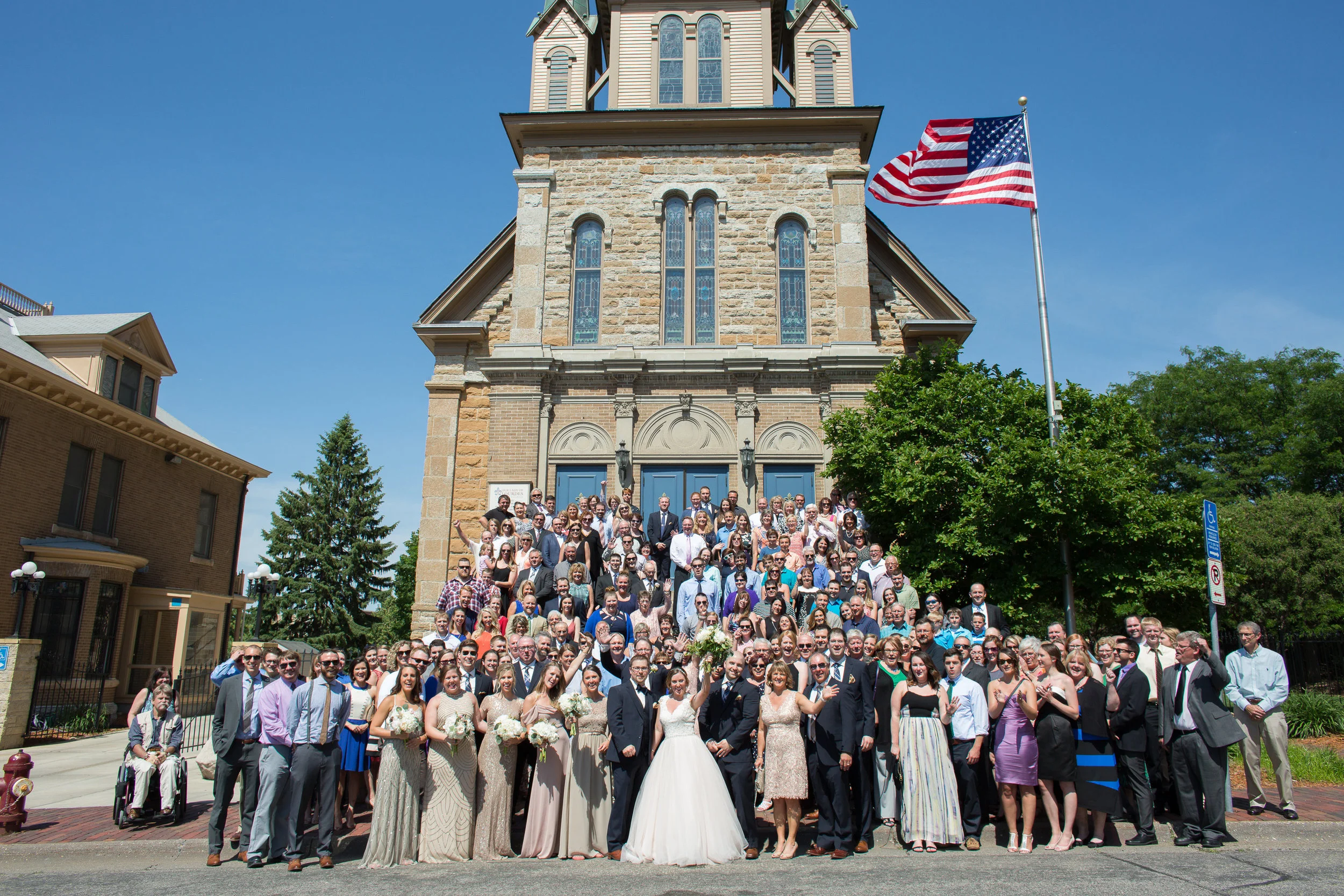 Vendors: Photographer: Kendra Oxendale | Planning: Nadia , Simply Elegant Group| Hair/Makeup: Blast Blow Dry Bar | Ceremony Venue: Our Lady of Lourdes Catholic Church | Reception Venue: Minneapolis Event Centers | Floral: Grace Kline Design | Rentals/Decor: Festivities | Cake: Buttercream | DJ: Adagio | Photobooth: Time into Pixels | Videography: Paul & Riley, Idea Tap Studios