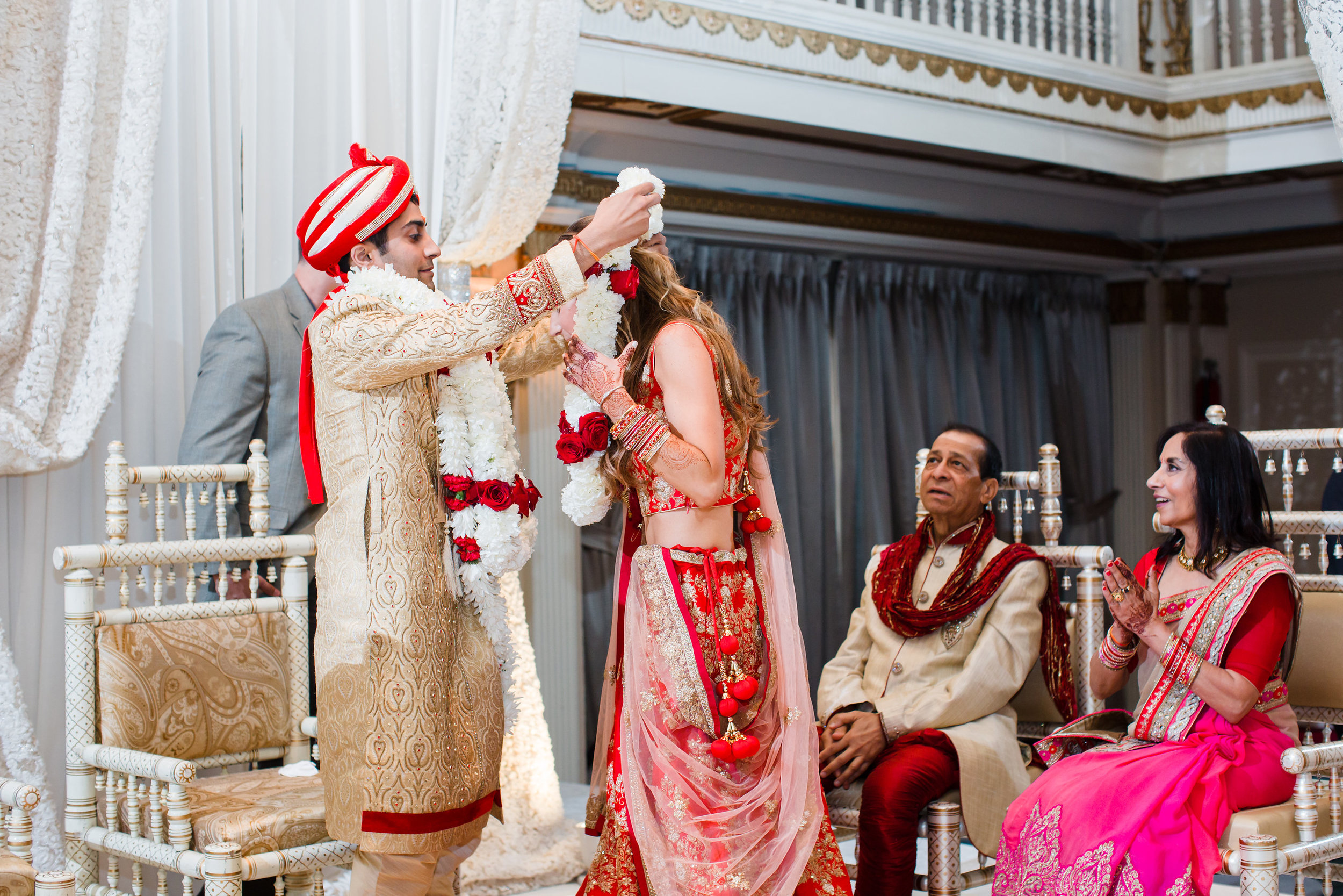 Vendors: Photographer: Juancho SC Photography | Venue : The Drake Hotel – Grand Ballroom | Wedding Coordinator: Elisa – The Simply Elegant Group | Flowers: Yanni Design Studio | Hair + Makeup: Pin Me Up | Makeup Artist: Glam’D | Dj and MC: DJ Akib | Horse: Maharaja Farm | Officiant: Krishna Sulakhe