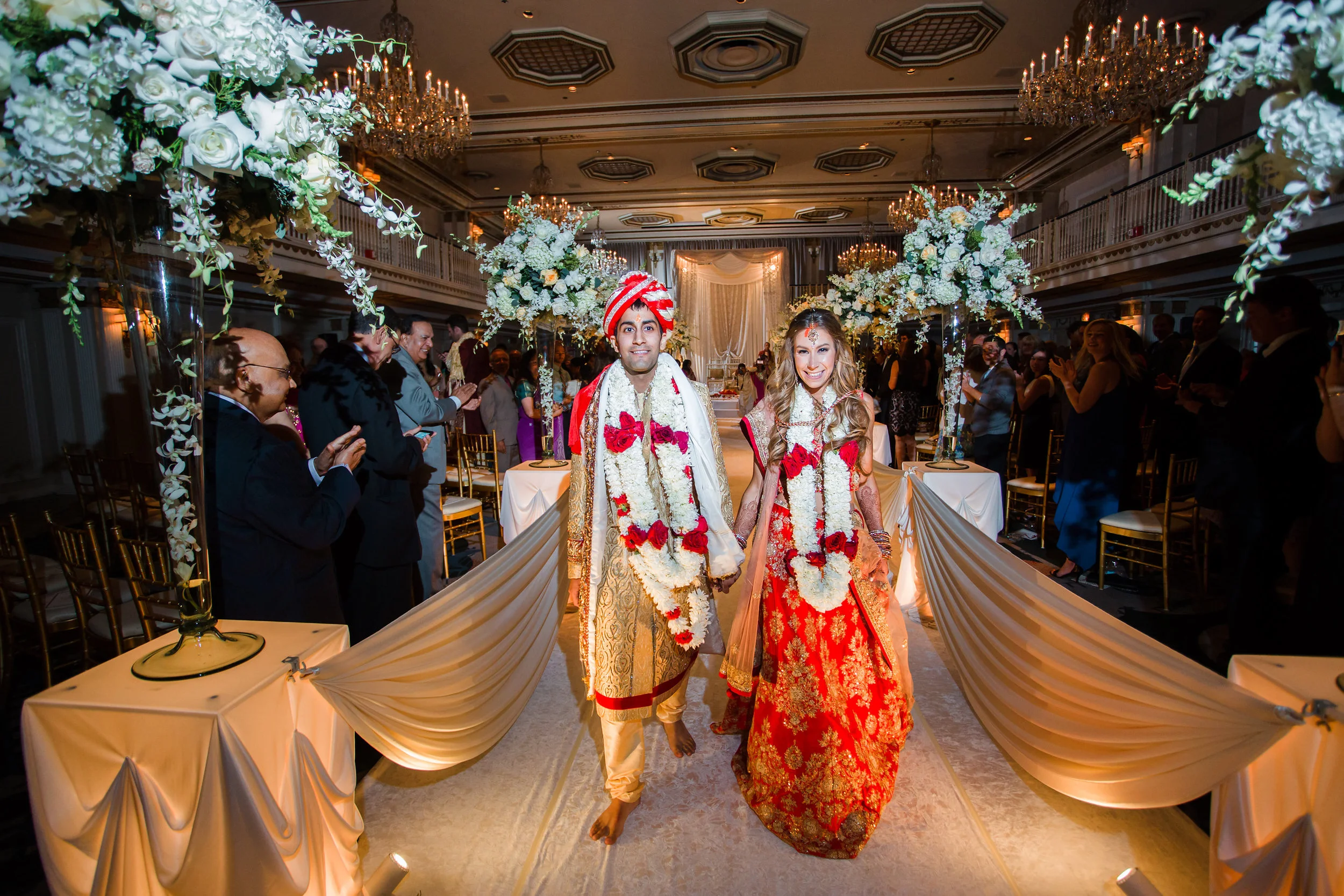 Vendors: Photographer: Juancho SC Photography | Venue : The Drake Hotel – Grand Ballroom | Wedding Coordinator: Elisa – The Simply Elegant Group | Flowers: Yanni Design Studio | Hair + Makeup: Pin Me Up | Makeup Artist: Glam’D | Dj and MC: DJ Akib | Horse: Maharaja Farm | Officiant: Krishna Sulakhe