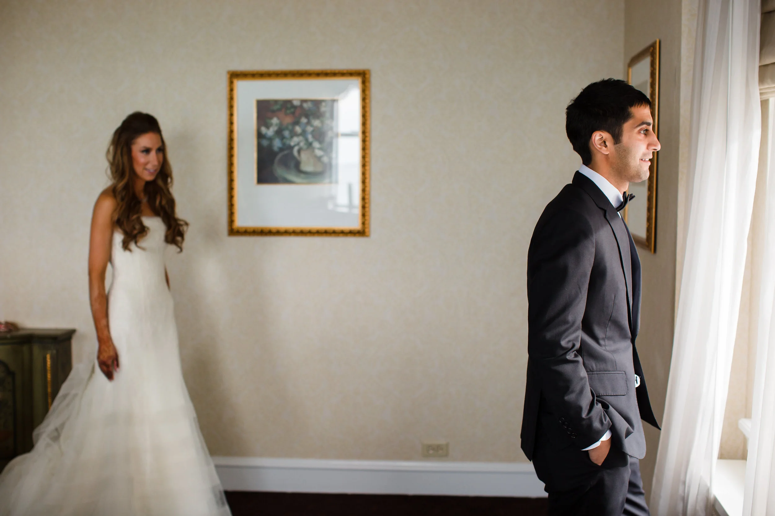 Vendors: Photographer: Juancho SC Photography | Venue : The Drake Hotel – Grand Ballroom | Wedding Coordinator: Elisa – The Simply Elegant Group | Flowers: Yanni Design Studio | Hair + Makeup: Pin Me Up | Makeup Artist: Glam’D | Dj and MC: DJ Akib | Horse: Maharaja Farm | Officiant: Krishna Sulakhe