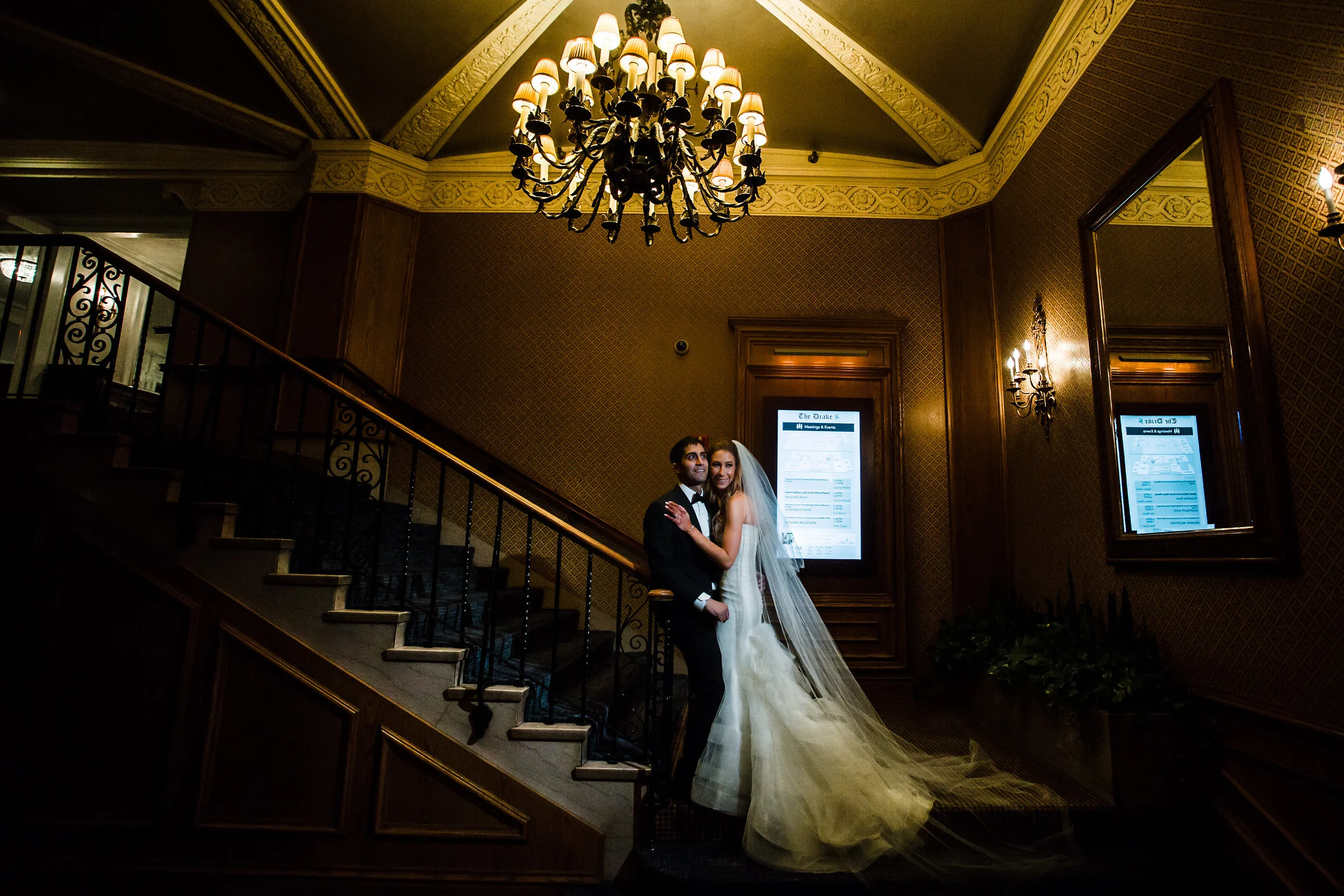 Vendors: Photographer: Juancho SC Photography | Venue : The Drake Hotel – Grand Ballroom | Wedding Coordinator: Elisa – The Simply Elegant Group | Flowers: Yanni Design Studio | Hair + Makeup: Pin Me Up | Makeup Artist: Glam’D | Dj and MC: DJ Akib | Horse: Maharaja Farm | Officiant: Krishna Sulakhe