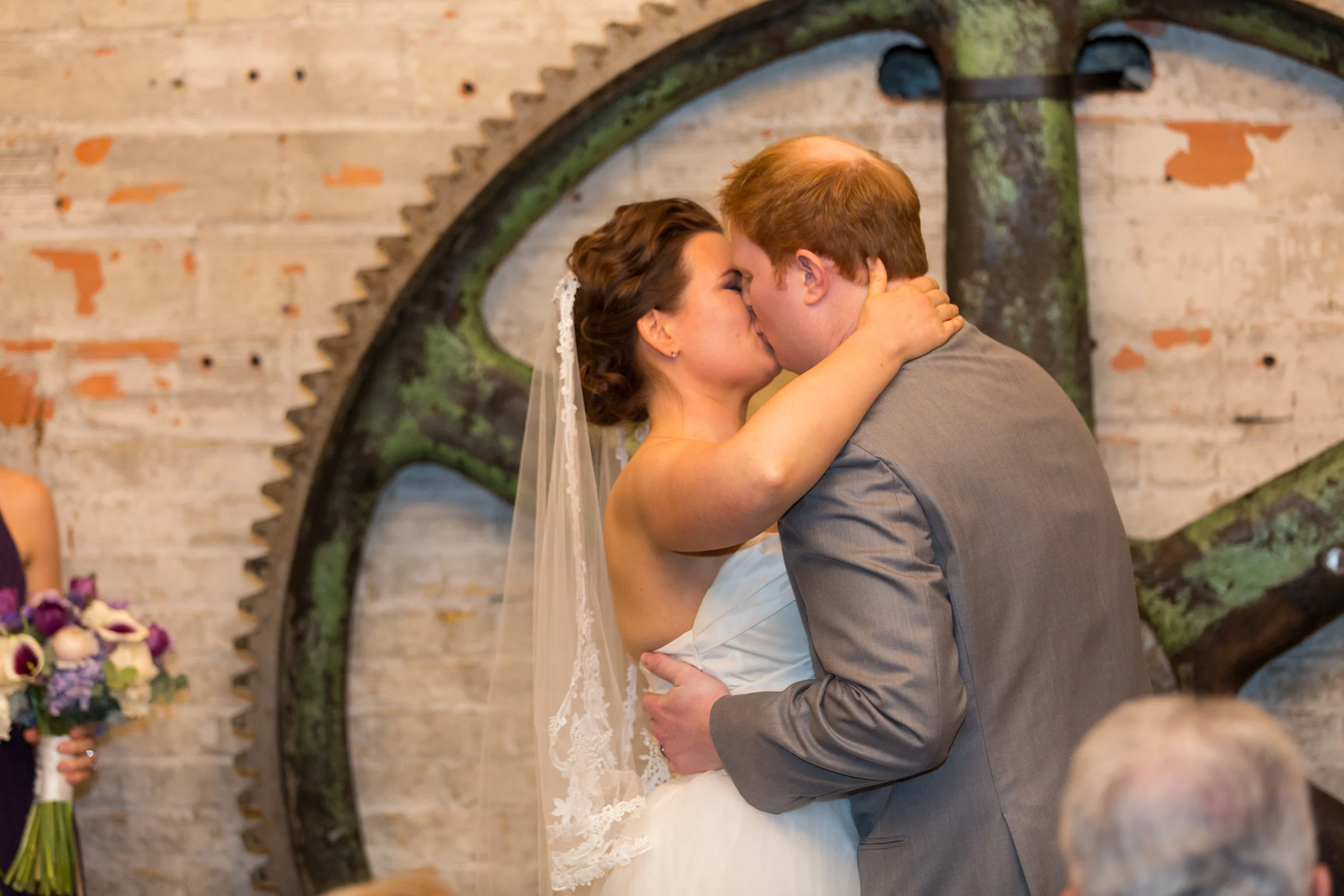 Vendors: Venue: Aria | Photography: Studio 220 | Beauty: Primped | Catering: Chowgirls | Floral: Grace Klein Design | Rentals/Decor: Linen Effects | Cake: Cocoa & Fig | Ceremony Music: Lake String Quartet | Officiant: Positively Charmed | Reception Entertainment: Adagio
