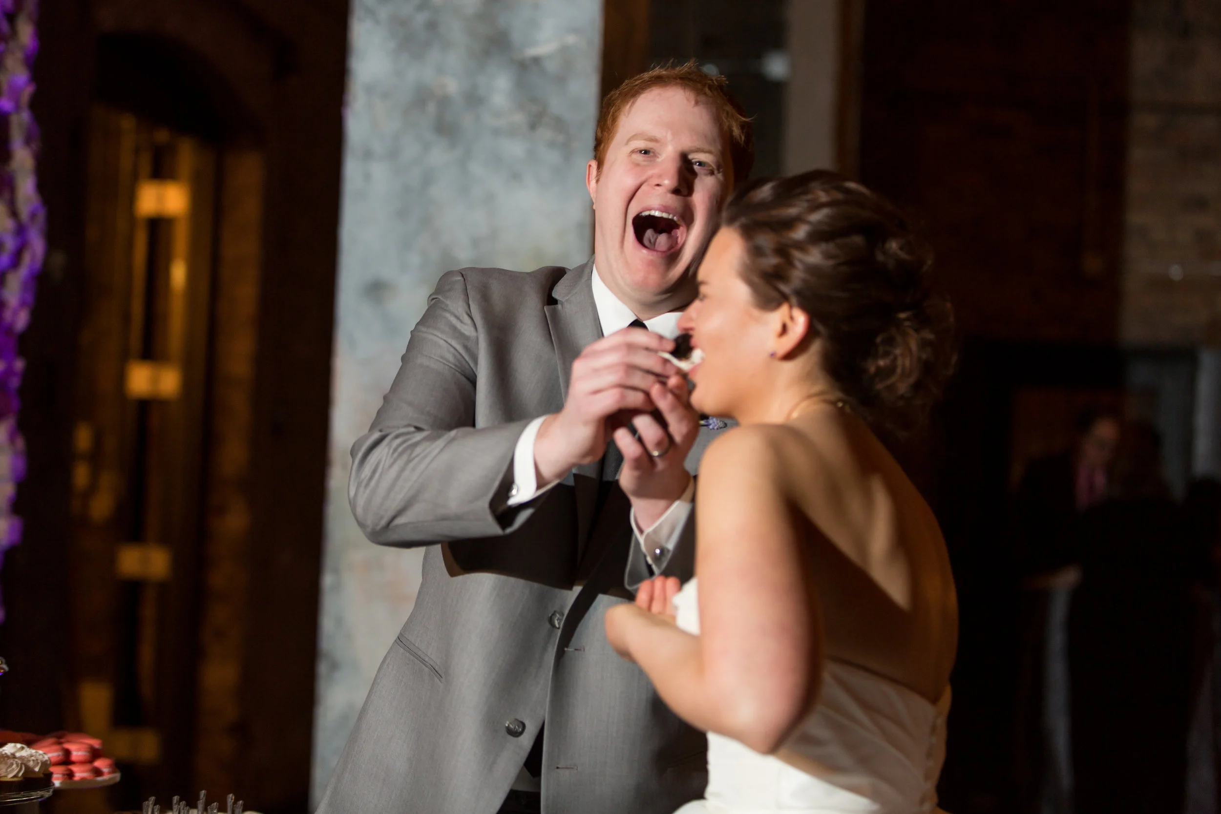Vendors: Venue: Aria | Photography: Studio 220 | Beauty: Primped | Catering: Chowgirls | Floral: Grace Klein Design | Rentals/Decor: Linen Effects | Cake: Cocoa & Fig | Ceremony Music: Lake String Quartet | Officiant: Positively Charmed | Reception Entertainment: Adagio