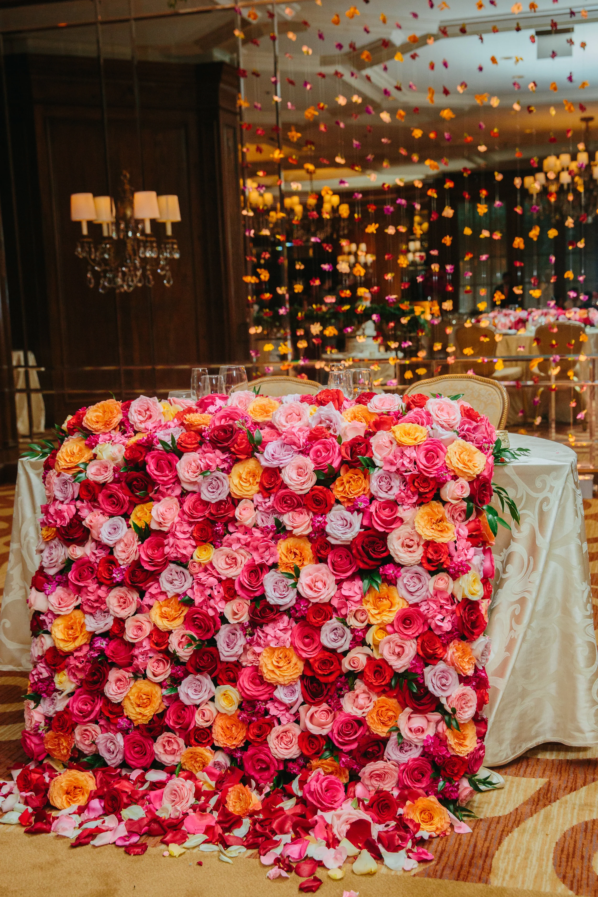 Vendors-Venue: The Ritz-Carlton Chicago | Planner: The Simply Elegant Group, Lindsay | Photographer: Lorenzo De Gregorio Photography | Lighting/Florals/Decor: Atmosphere's Event Group | Videographer: Turning Point Cinema |Hair + Makeup: Kate Johnson & Sonia Roselli | Veil + Dress: Custom Vera Wang | Music: Chicago Movers & Shakers | Photobooth: Concept One | Transportation: Loyalty Limo