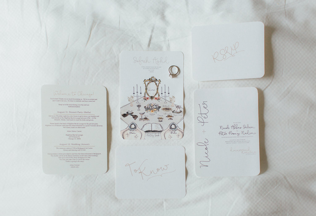 Photography: Tim Tab Studios | Coordination: The Simply Elegant Group, Lindsay | Floral design: The Bread and Butterfly | Decor: Art of Imagination | Hair: Holli Beauty | Makeup: Joanna B Artistry and Anjelica Bannos | Bride’s gown: Sarah Seven | Groom's tux: The Black Tux | Bridesmaids: Show Me Your MuMu | Venue: Bridgeport Art Center | Catering: Limelight Catering