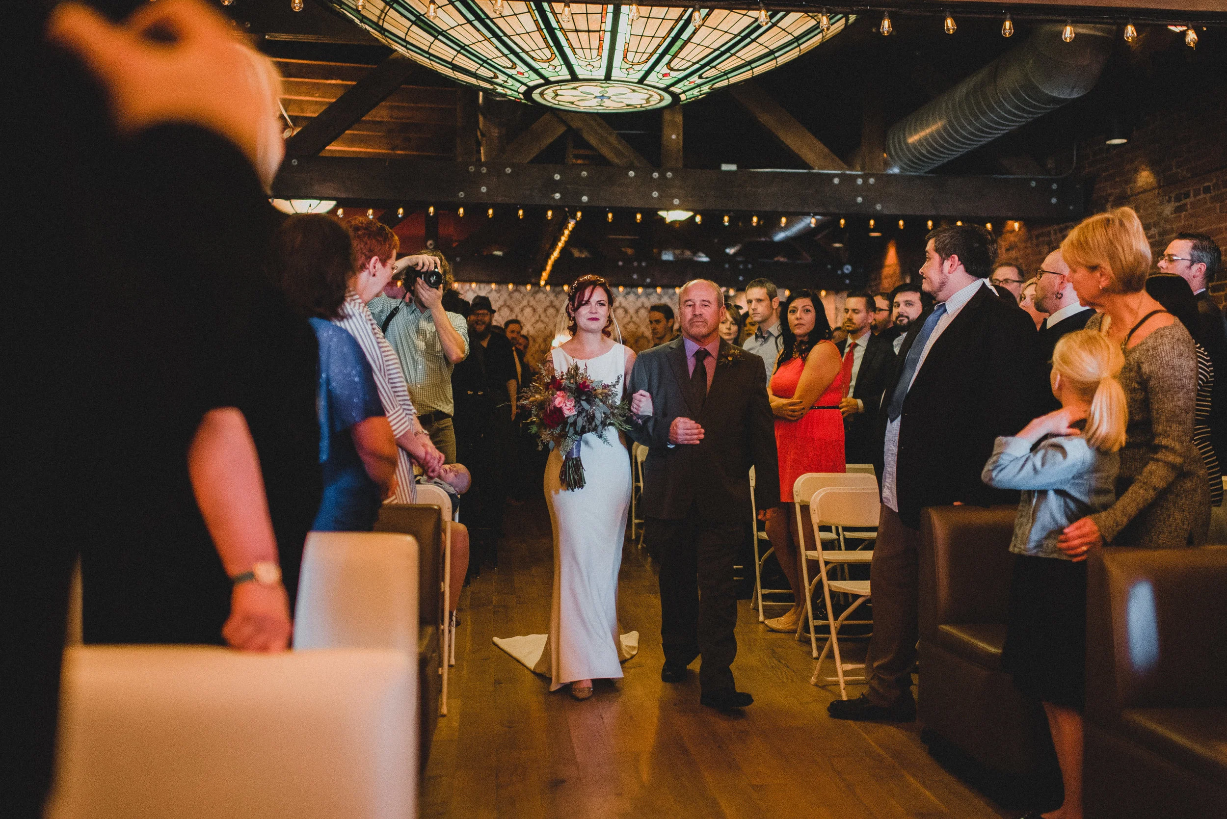 Bride Walking Down Aisle