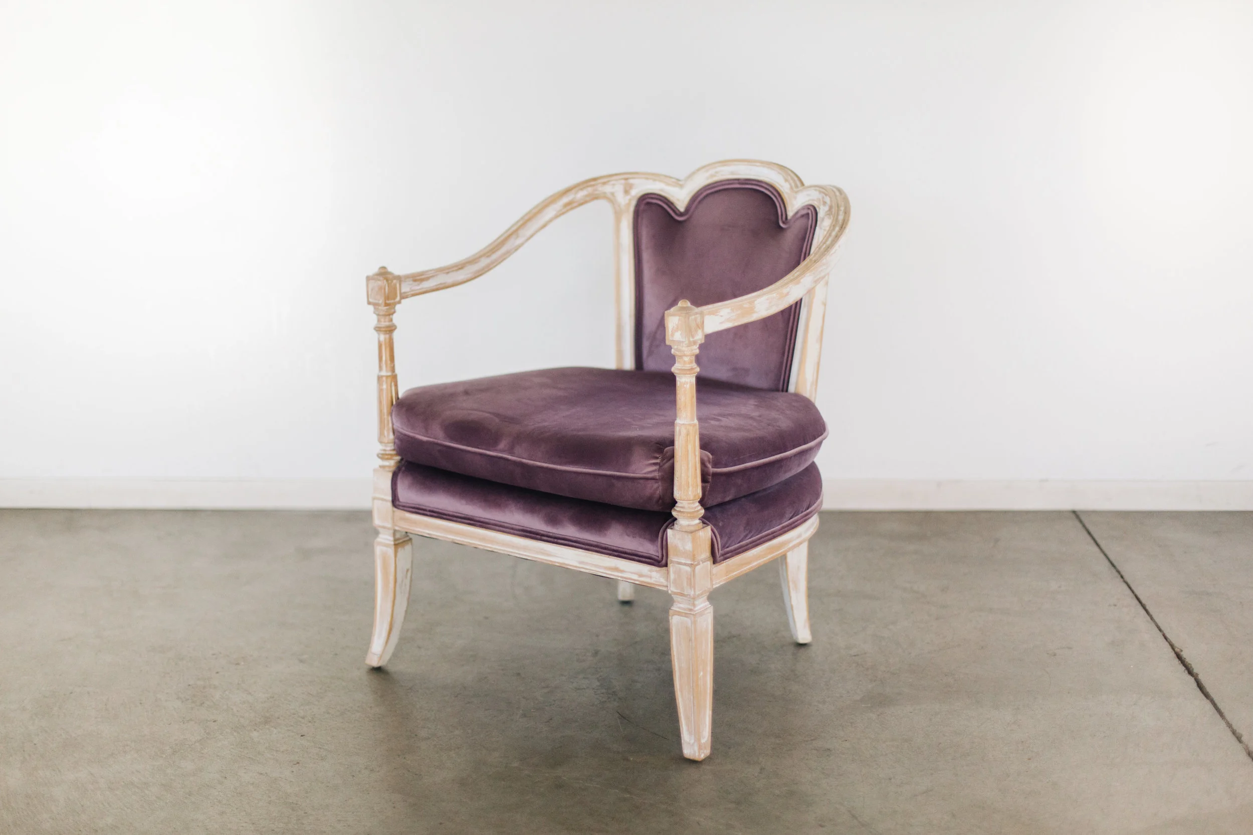 Purple Velvet Chair