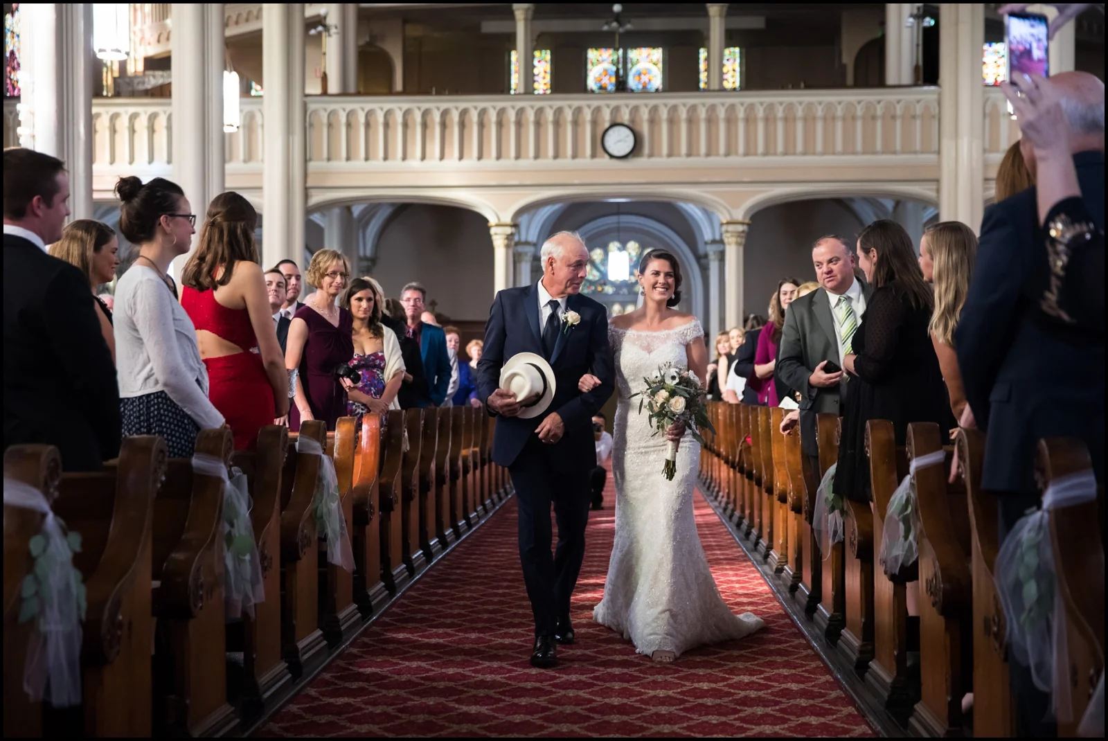 bride walking down the aisle