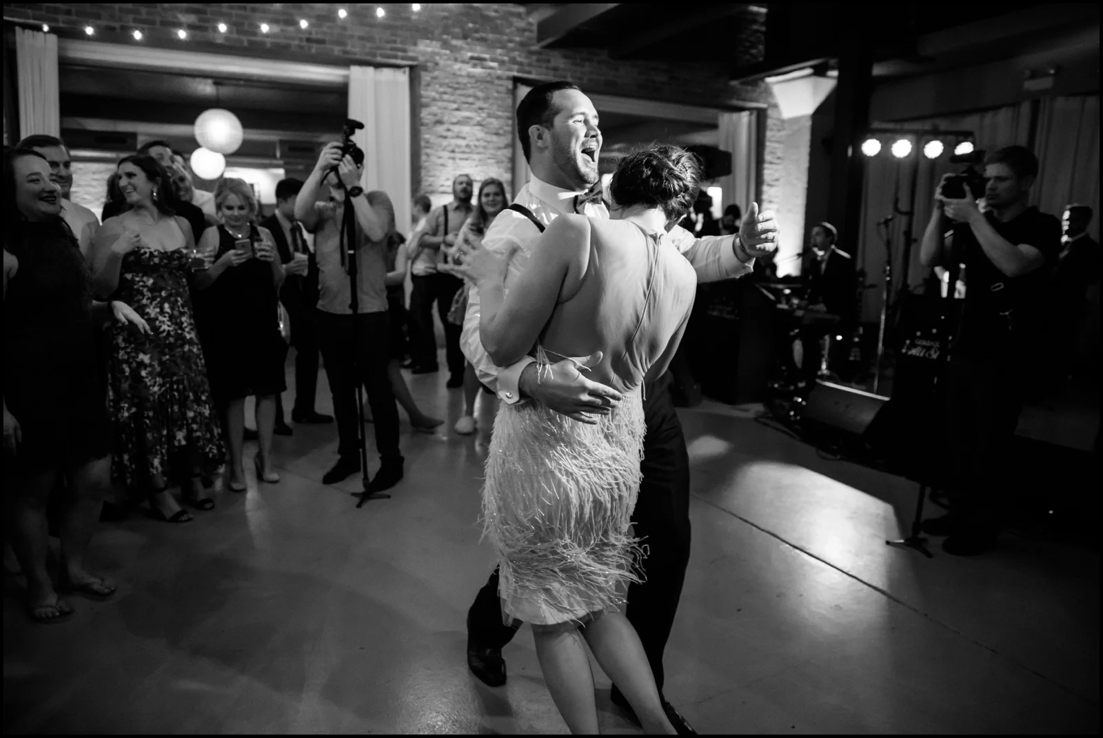 people dancing at Chicago wedding