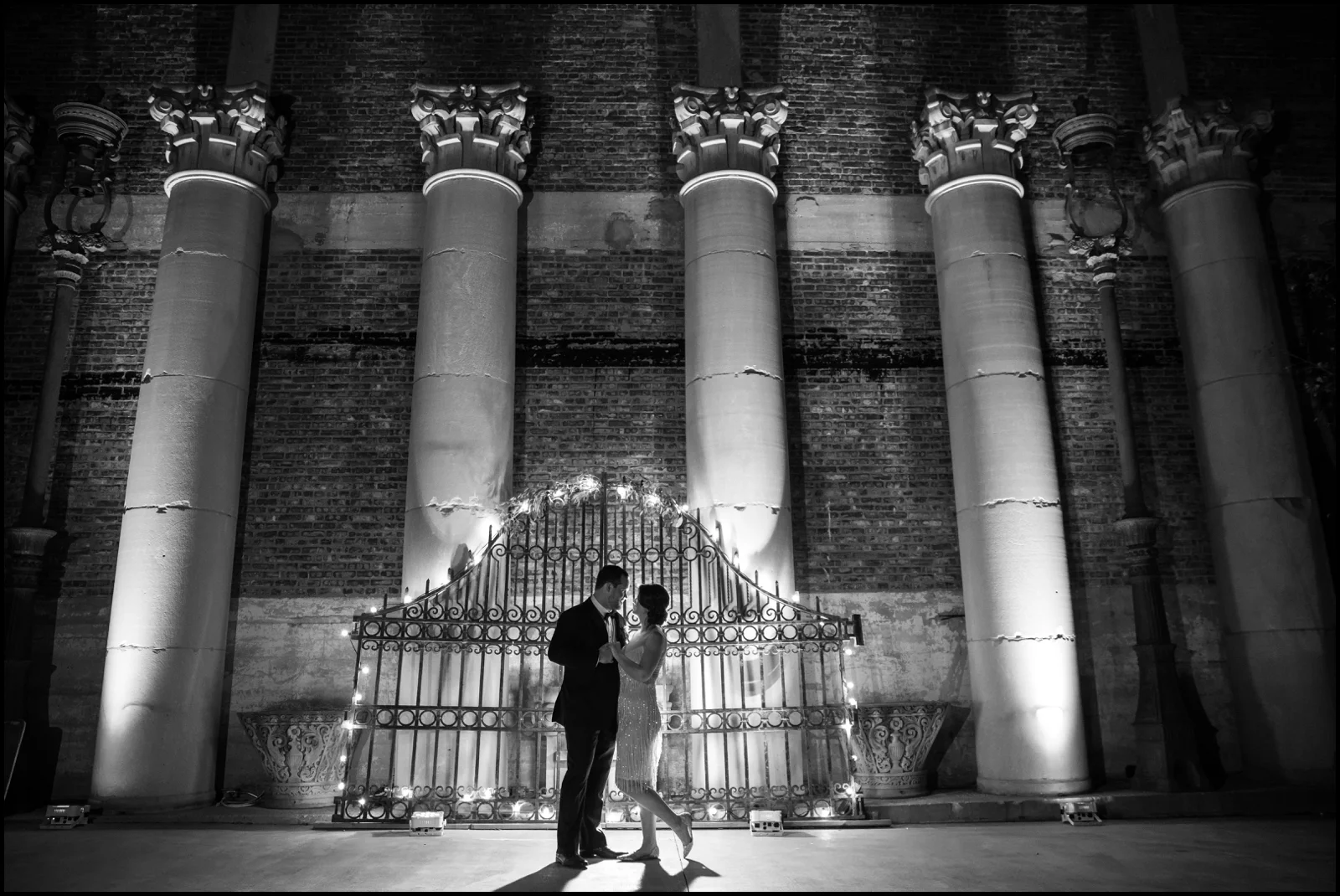 Bride and groom after their wedding