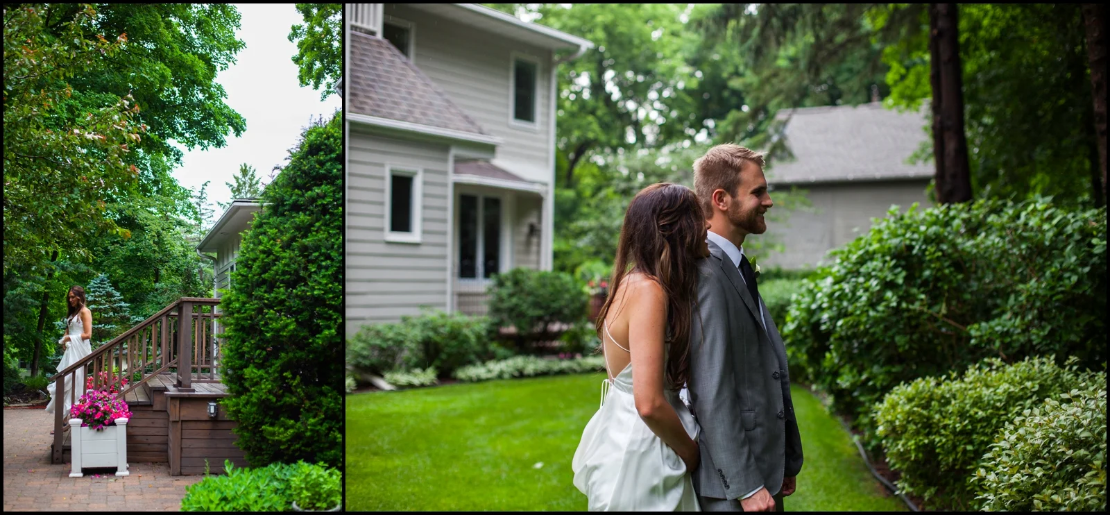 bride and groom at their MPLS Wedding