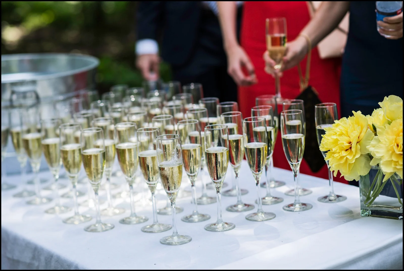 table with drinks