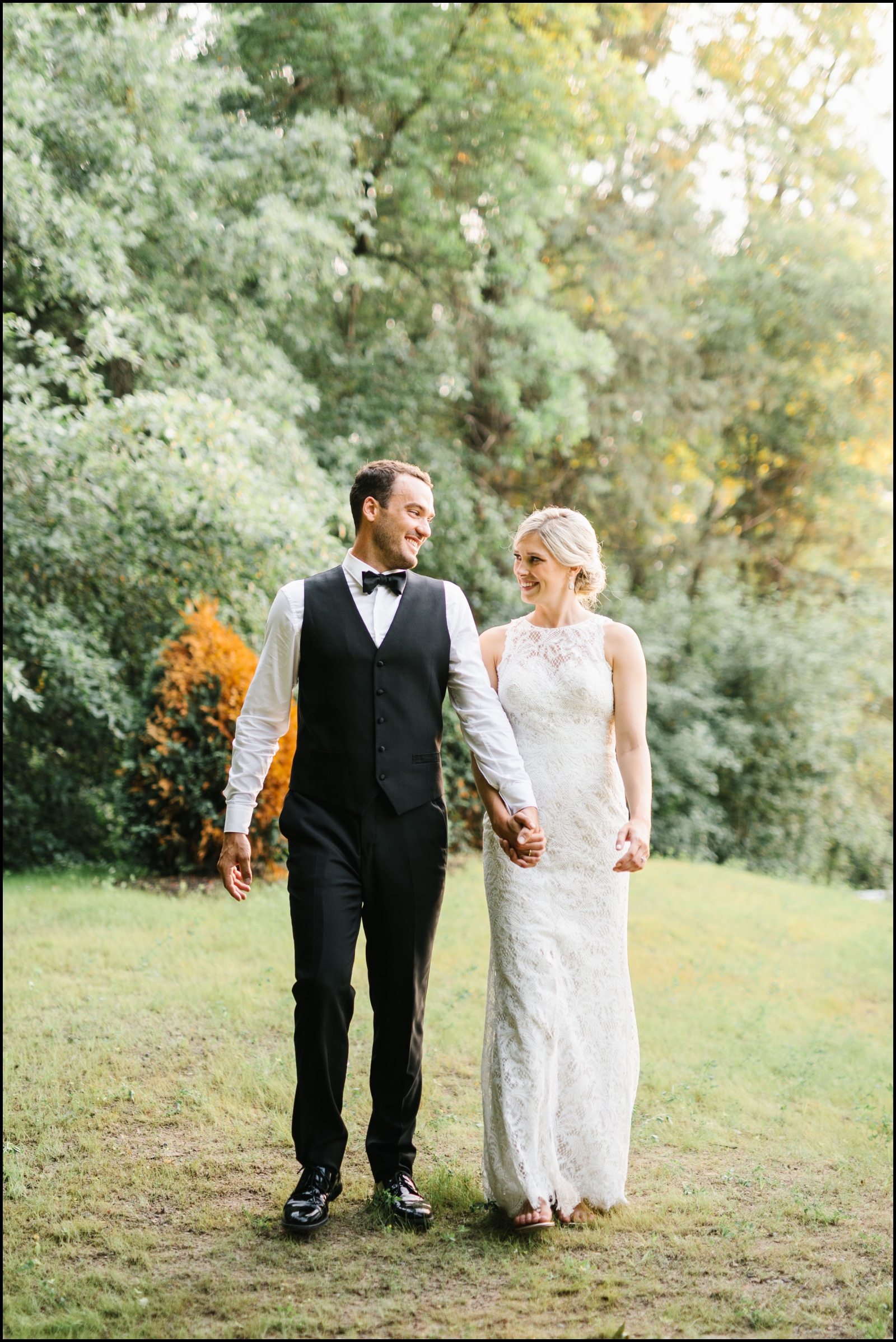 bride and groom after their wedding
