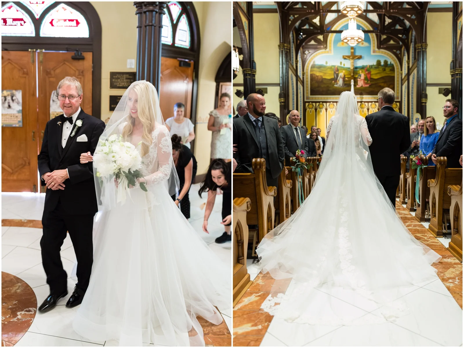 bride walking down the aisle