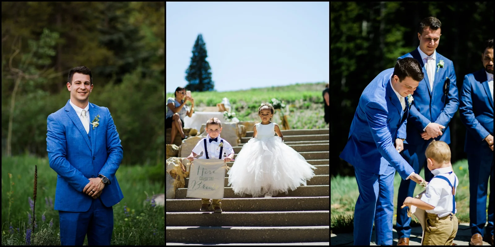 Outdoor wedding ceremony in Colorado