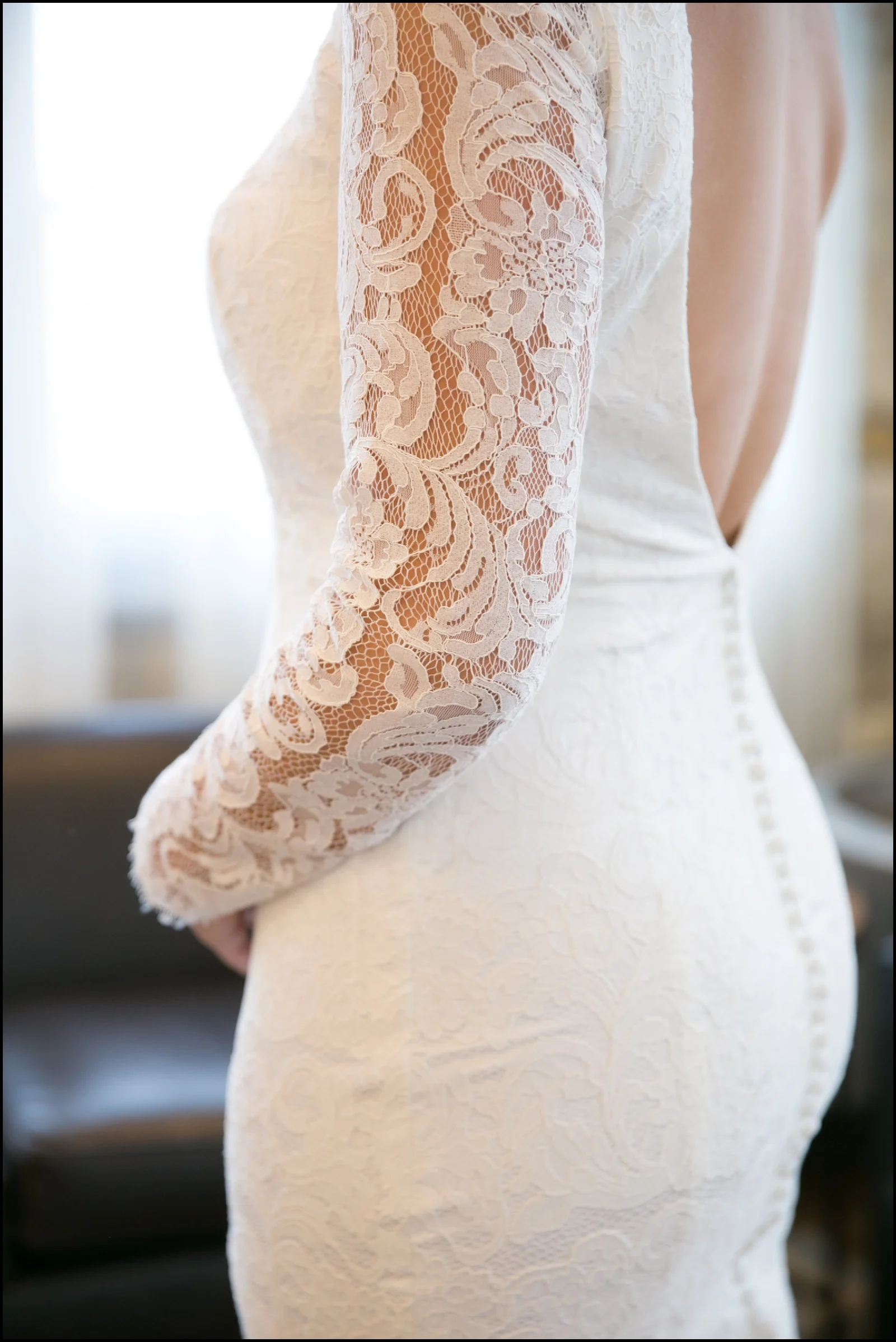 Wedding dress detail