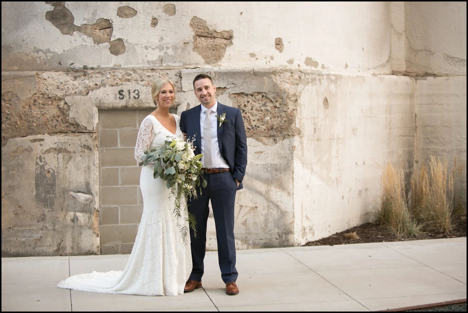Bride and groom before their wedding