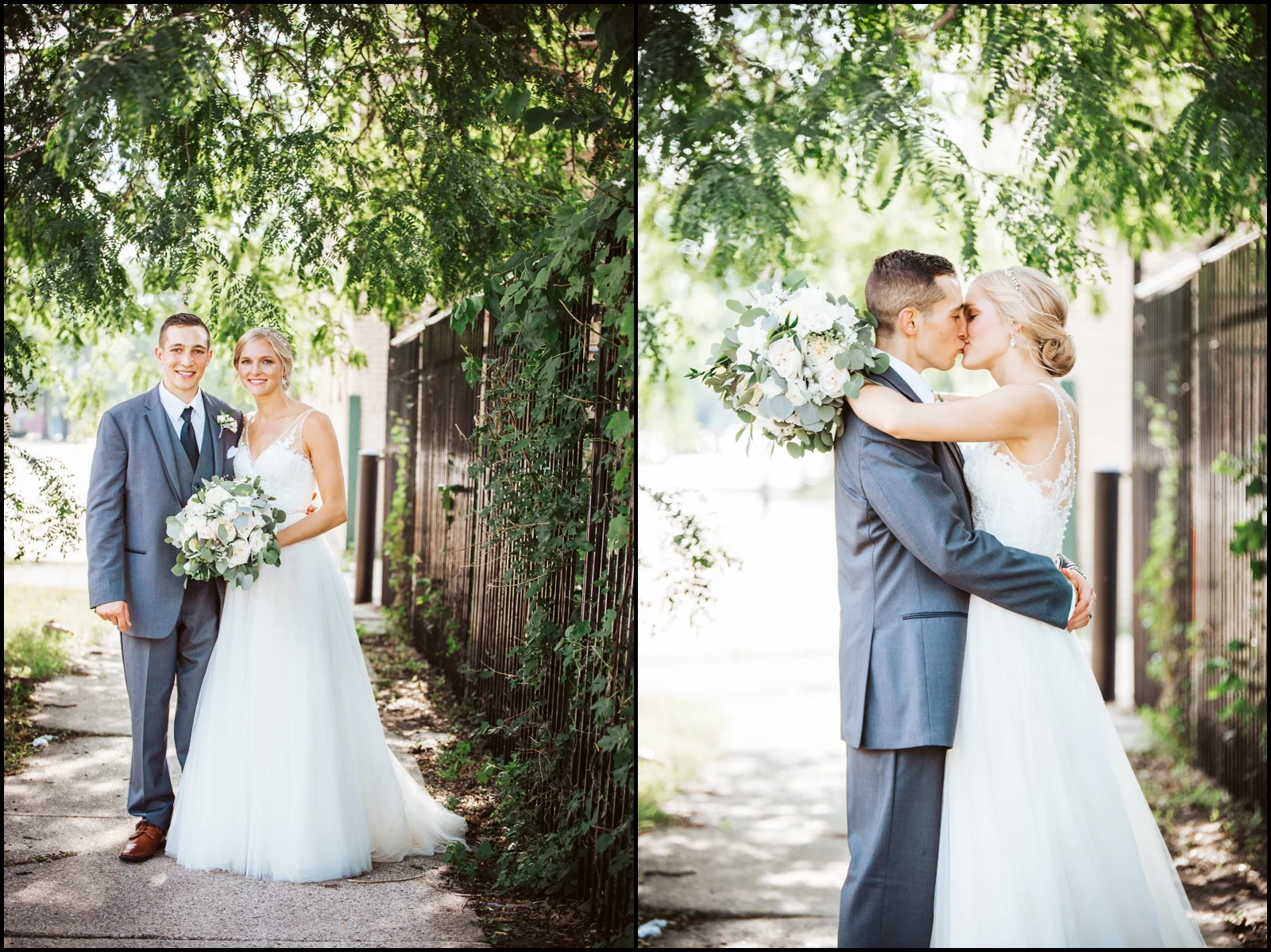 Bride and groom portrait