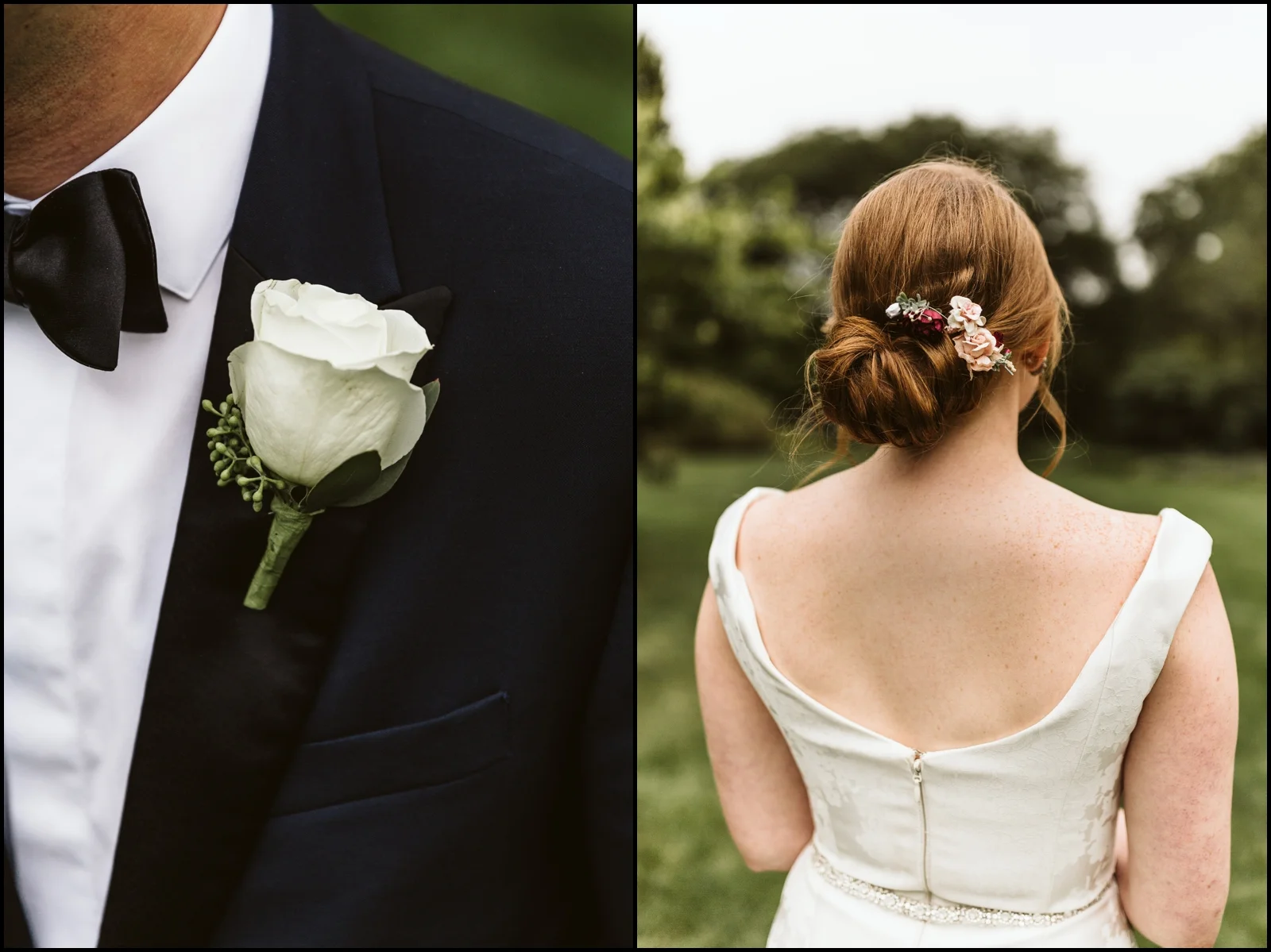 Bride and groom details