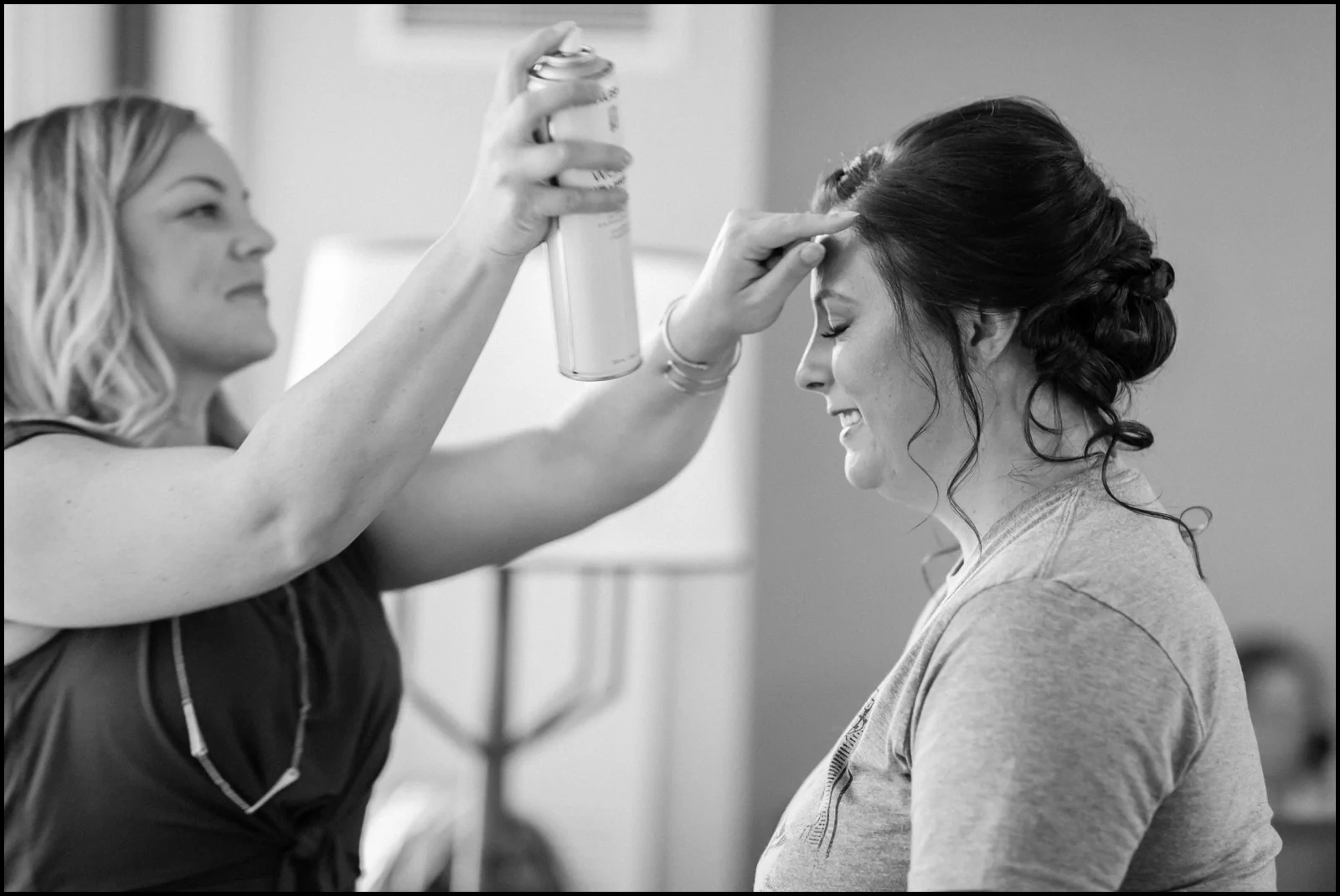 bride getting ready for her Mpls wedding
