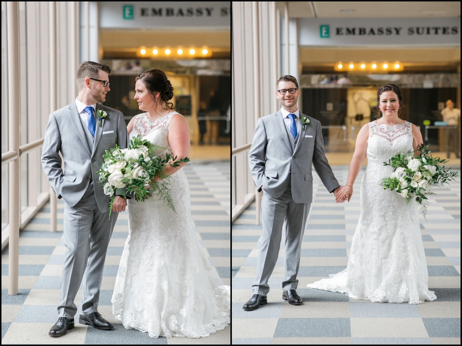 Bride and groom portrait
