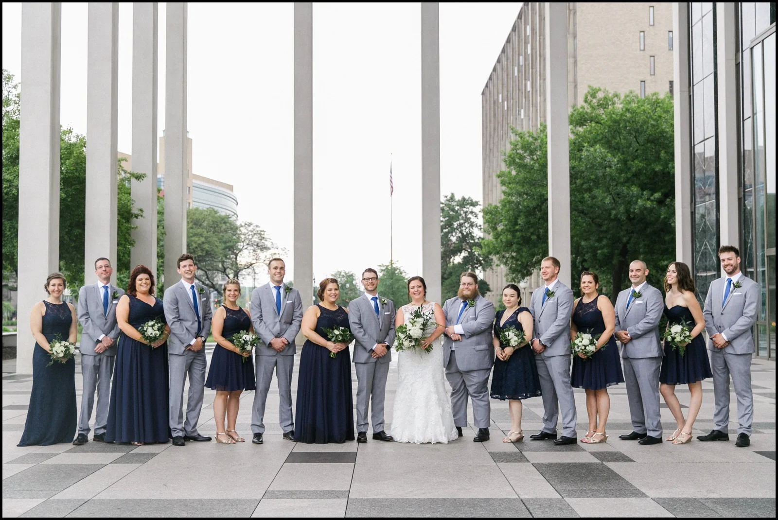 Bridal party before the wedding