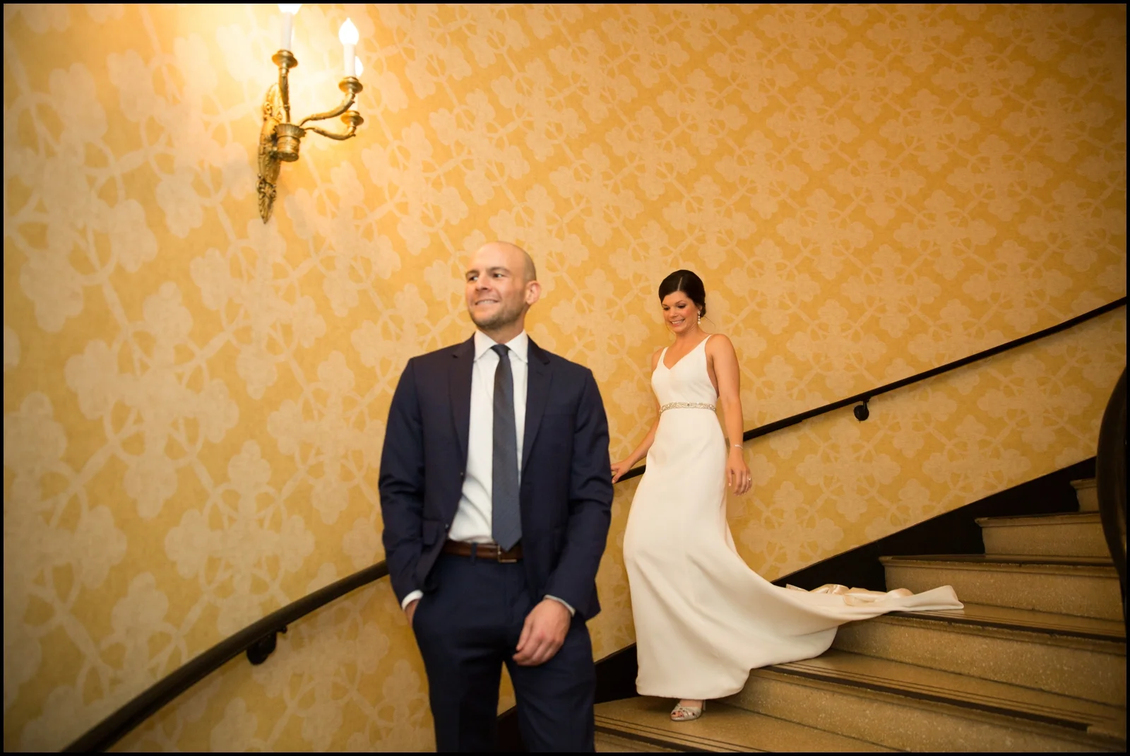 Bride and Groom first look